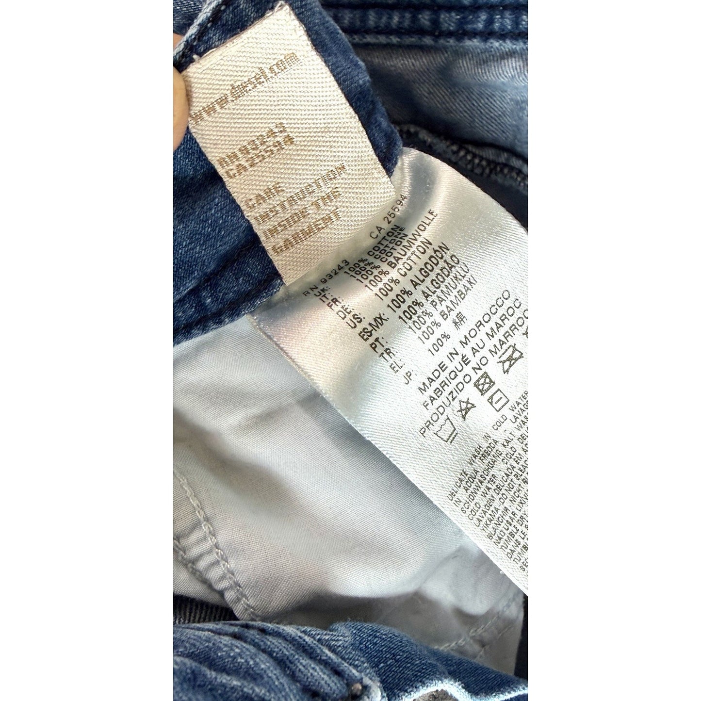 Diesel Industries DARRON 0823S Regular-Slim Tapered Fit 3D Jeans W36 L32