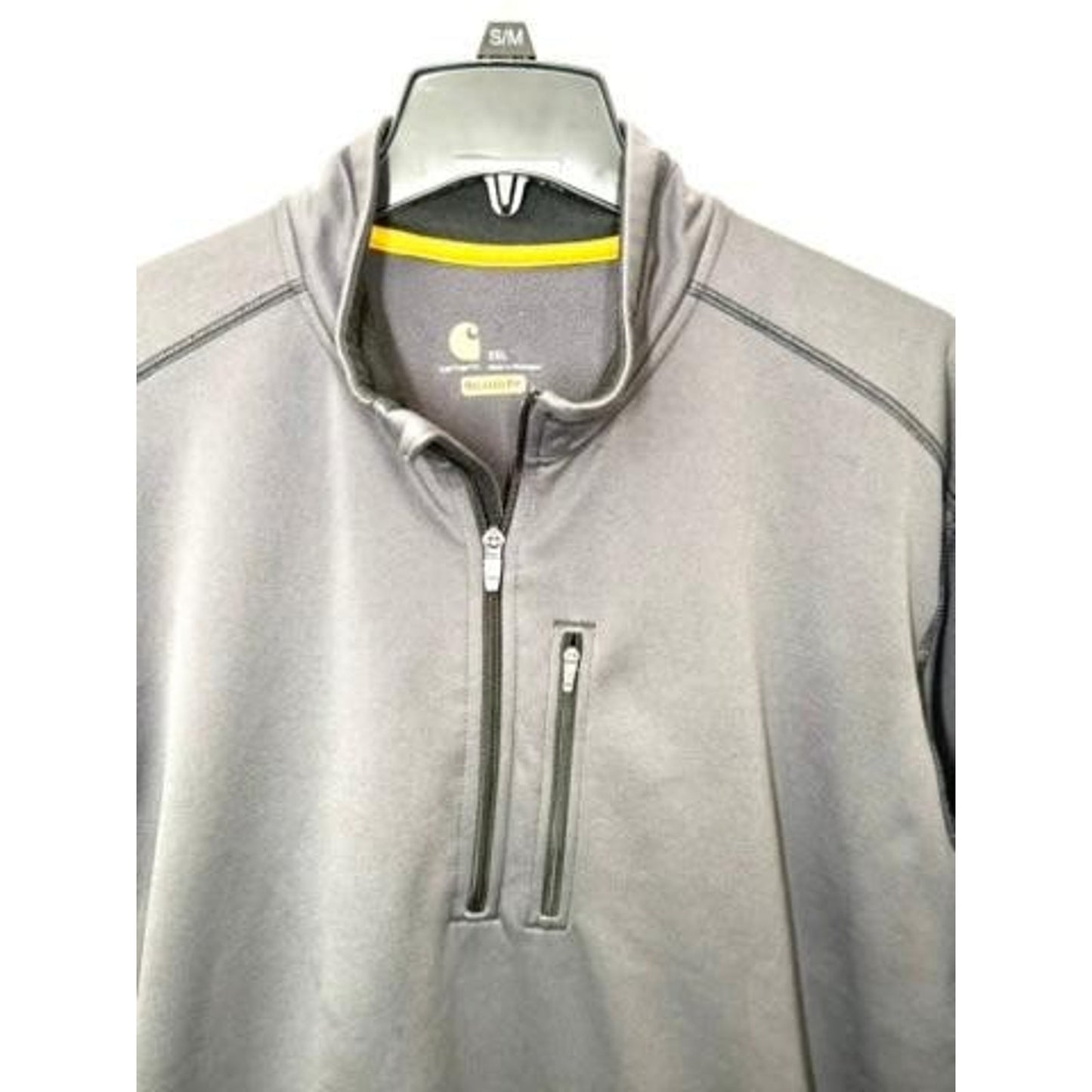 Carhartt Force Extremes 1/4 Zip Pullover Mens 2XL Gray Fleece Sweatshirt