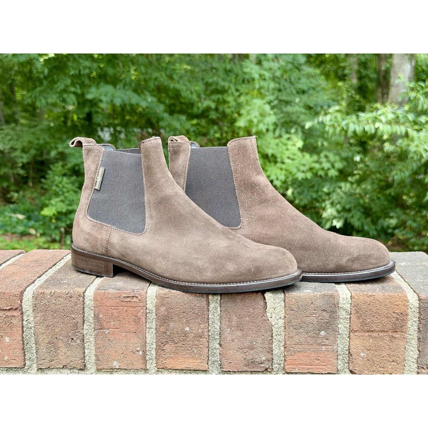 Russell & Bromley Men Suede Chelsea Boots Brown Size 41.5 / US 8.5 ($550 New)