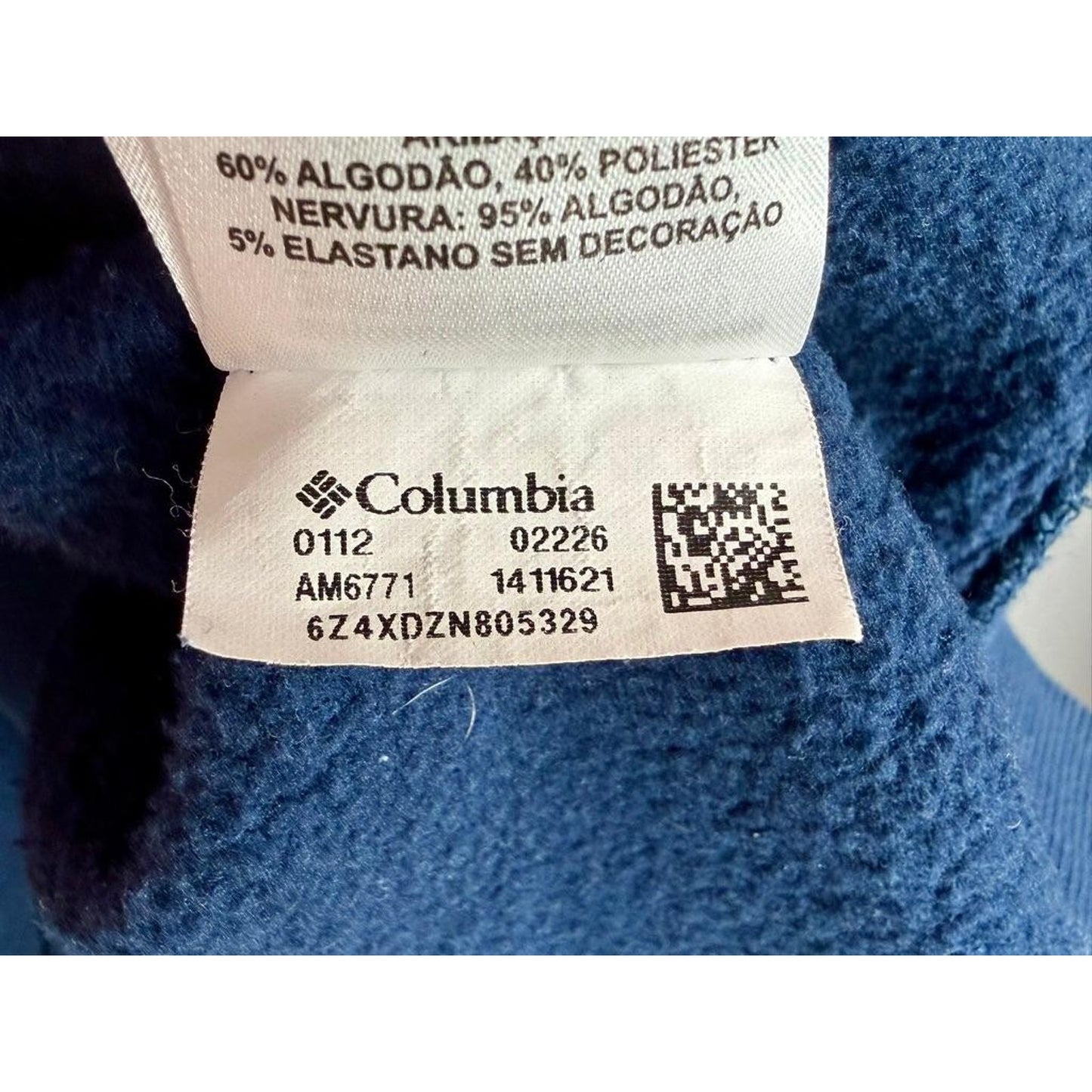 Columbia Sportswear Mens XXL Blue 1/4 Zip Pullover Fleece Sweater AM6771