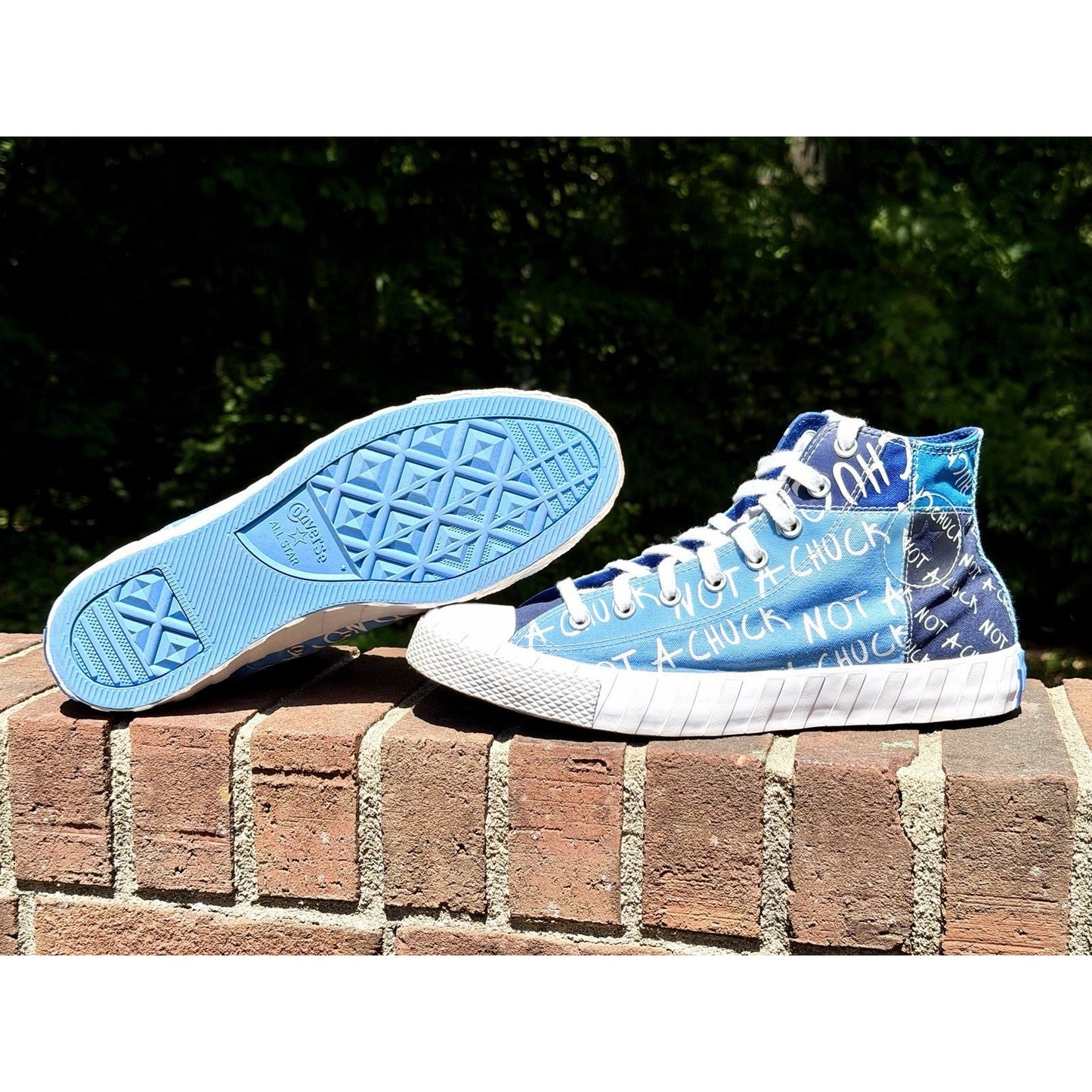 Converse UNT1TL3D Hi "Not A Chuck" University Blue Patchwork Men's Size 11.5