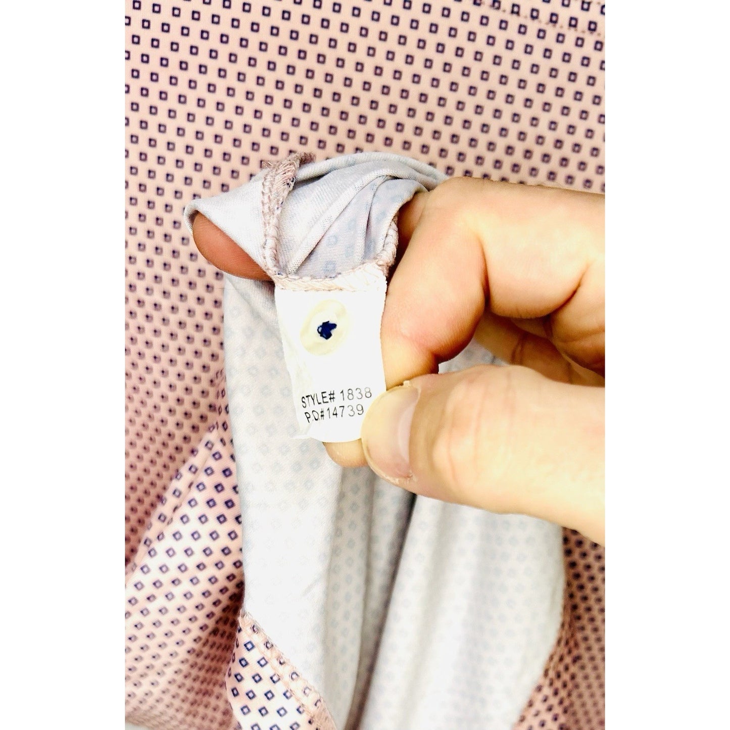 Laurel Ridge Pink/Blue Performance Golf Polo Men’s Size Medium/ Breathable