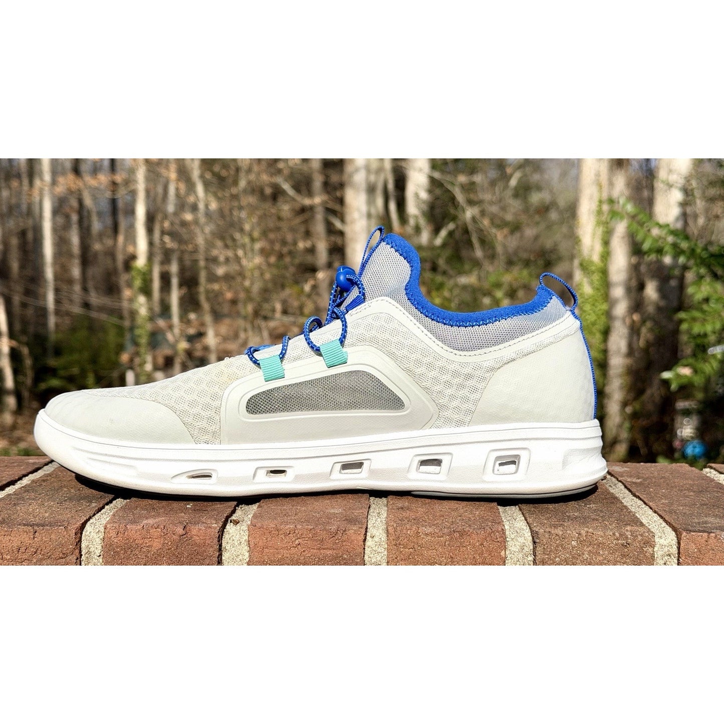 Magellan Outdoors Pro Fish Men's Angler 2.0 Boat Shoes Mens Size 11 White & Blue