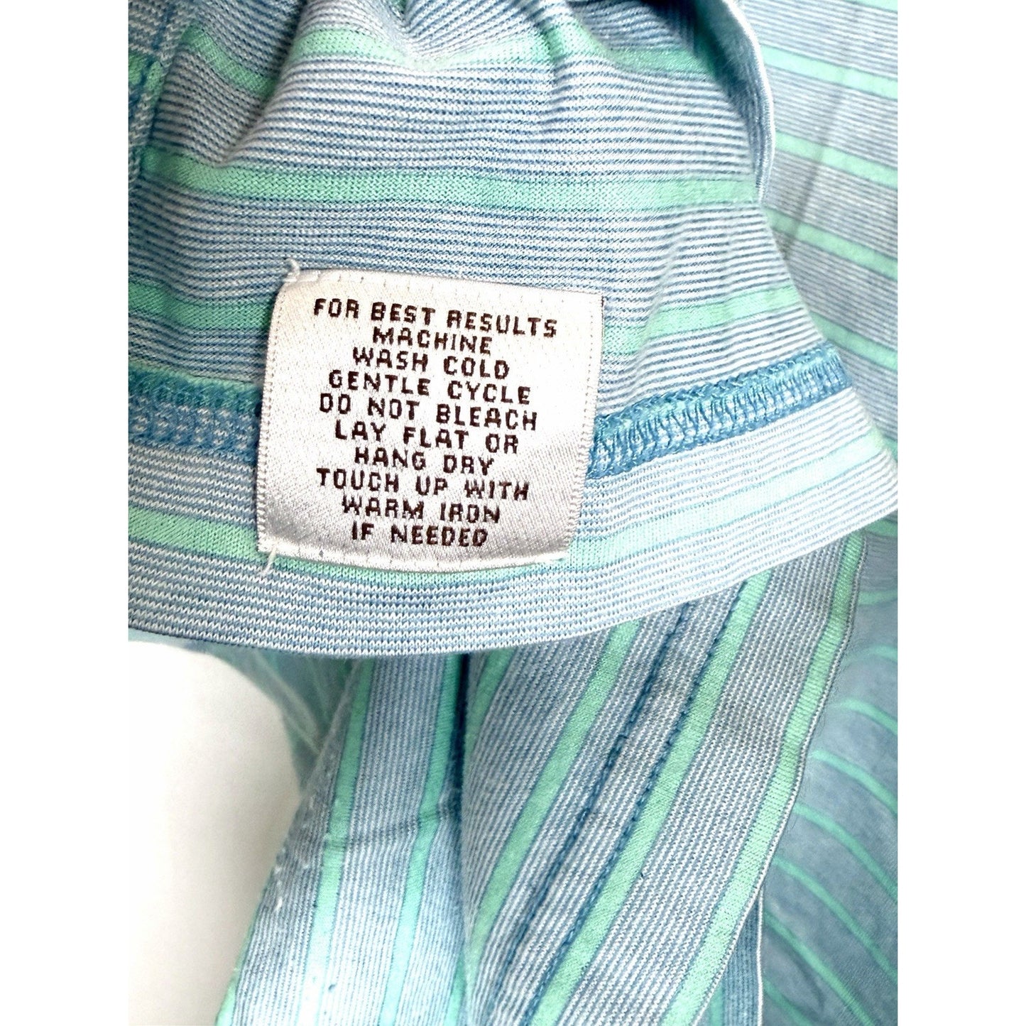 Peter Millar Performance Polo Mens Medium M Striped Blue Short Sleeve Excellent