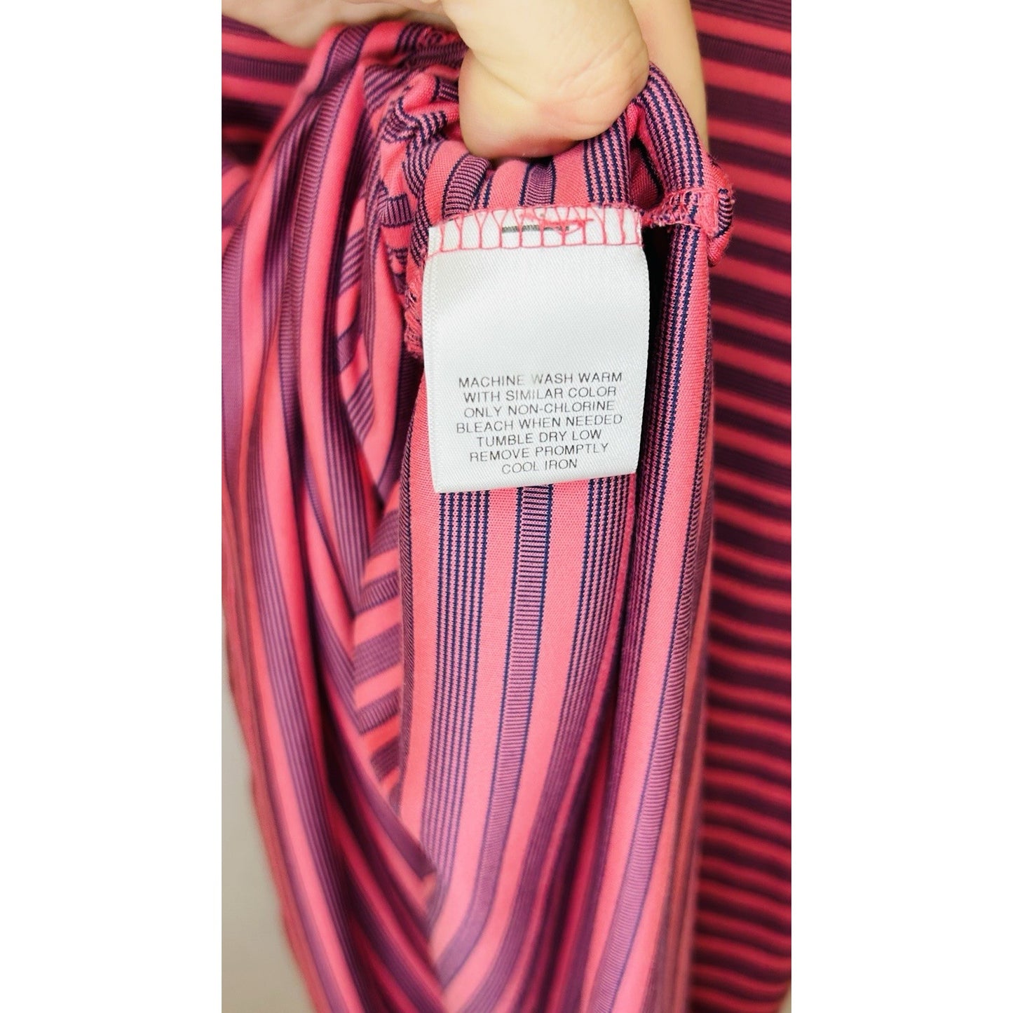 Daniel Cremieux Signature Collection Mens Large Red Striped Athletic Golf Polo