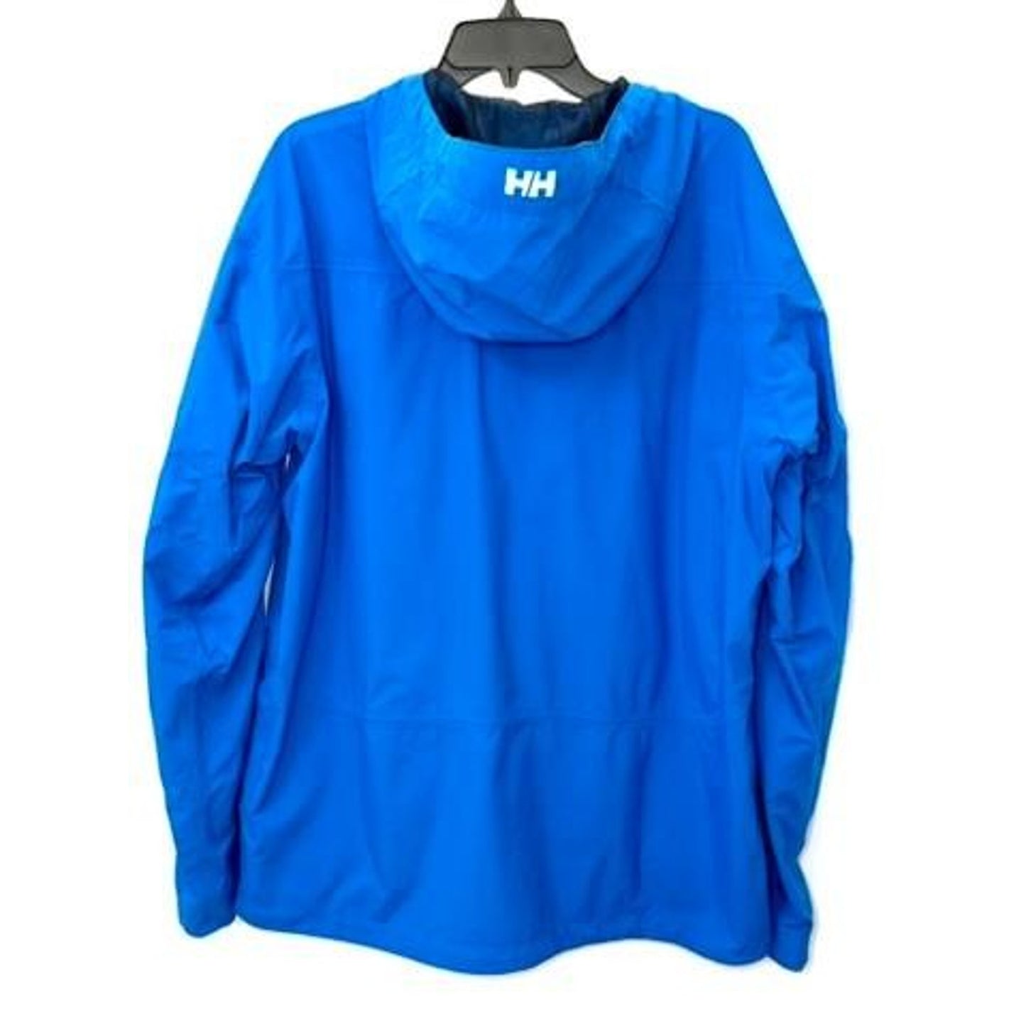 Helly Hansen Rain Jacket Mens XL Blue Helly Tech Waterproof Hooded Shell