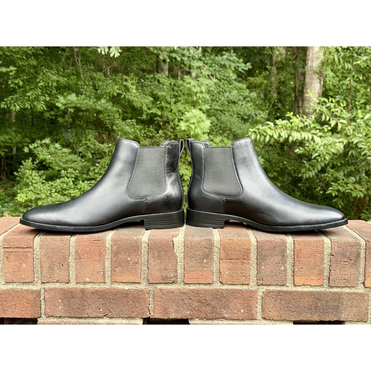 COLE HAAN Hawthorne Men’s Chelsea Boots Black Leather Size 11.5 M NWOT