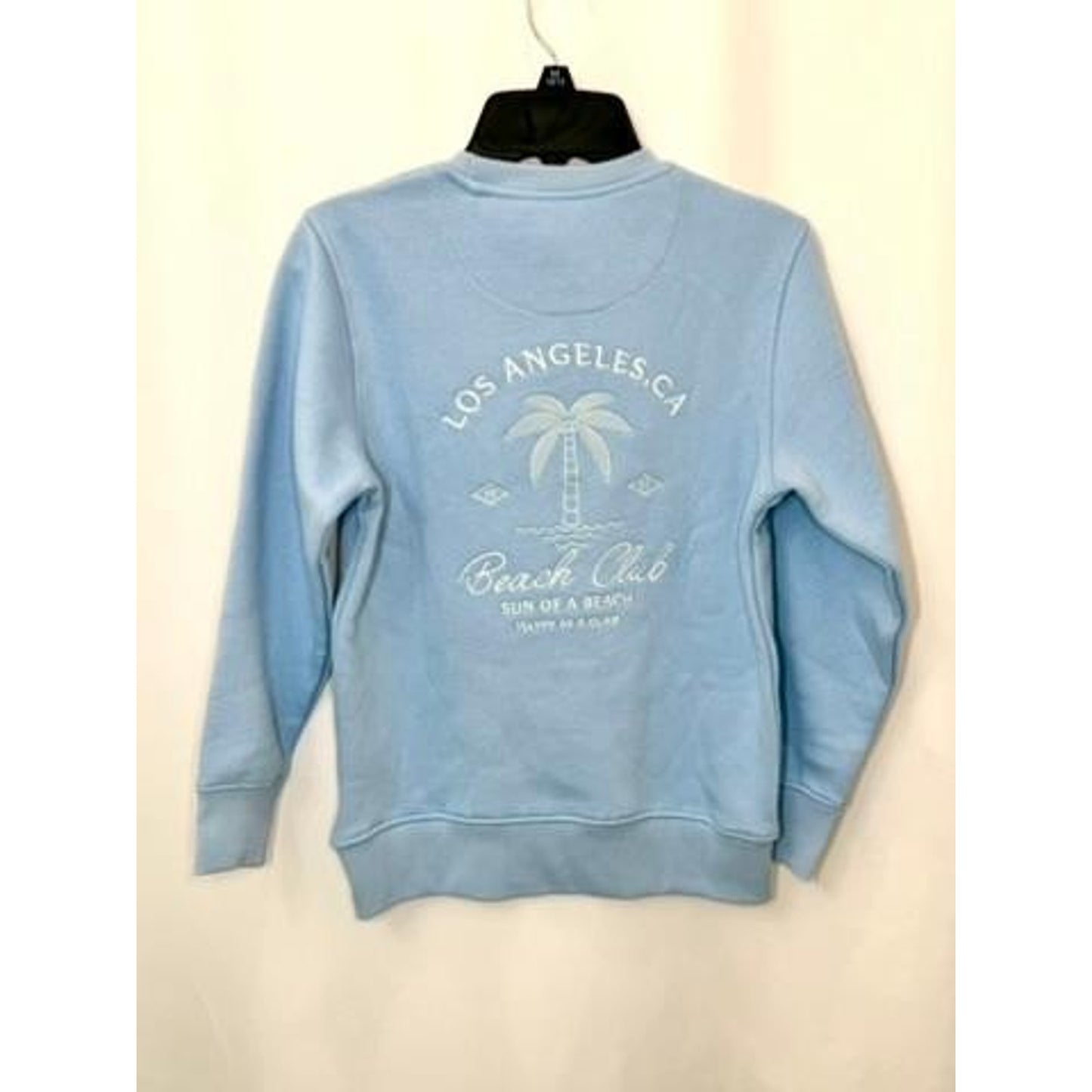 Denim & Flower Ricky Singh Boys Size 8 Blue Fleece Sweatshirt Los Angeles CA