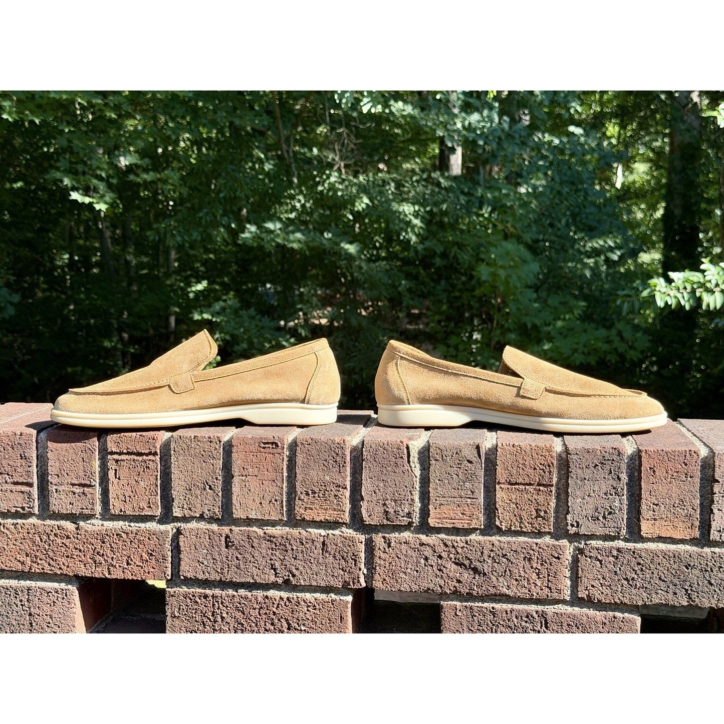 Berwick 1707 Palma Flex Men’s Tan Brown Suede Penny Loafers US Sz 11 US /44.5 EU