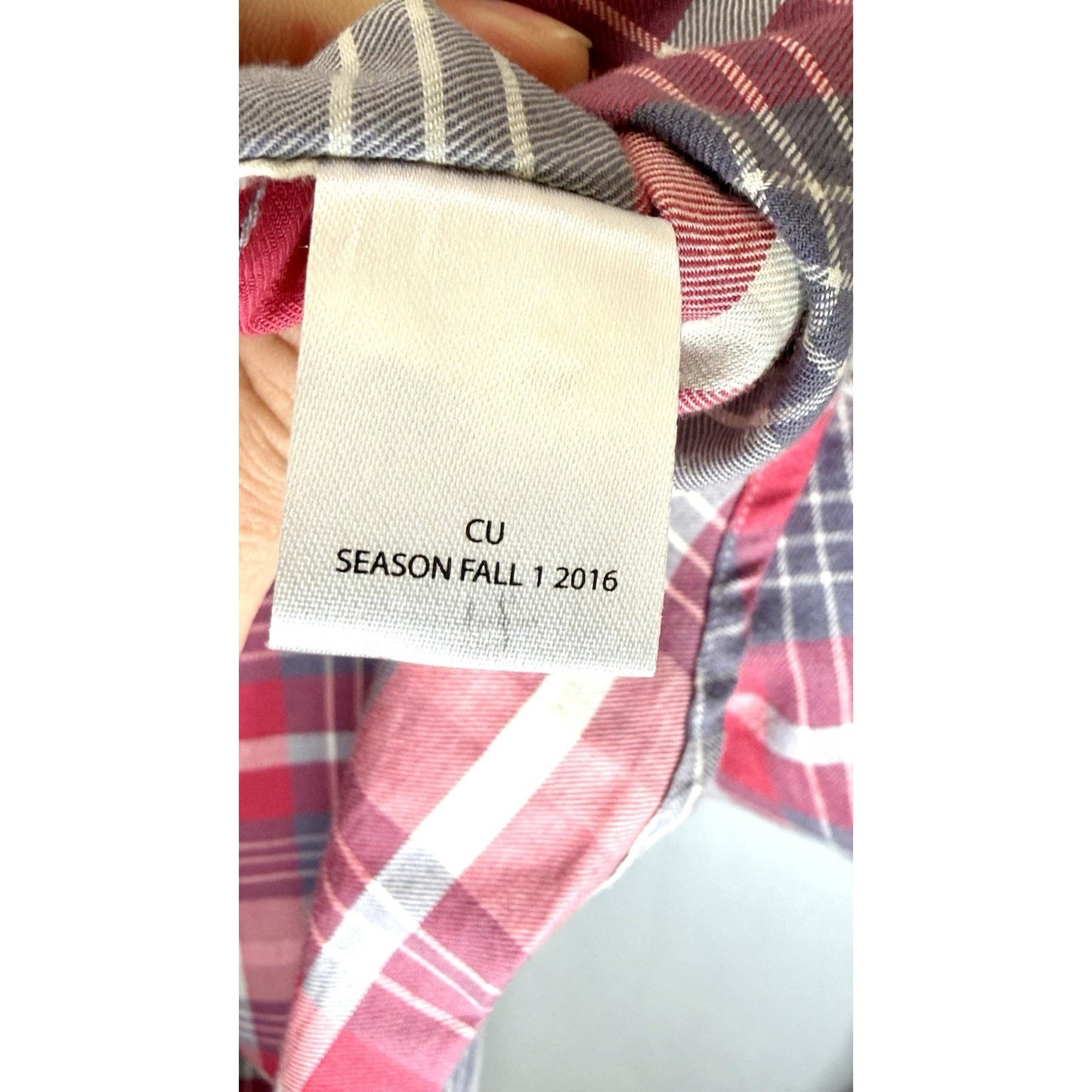 UNTUCKit Slim Fit Shirt Mens Large Button Up Red Plaid Long Sleeve Cotton