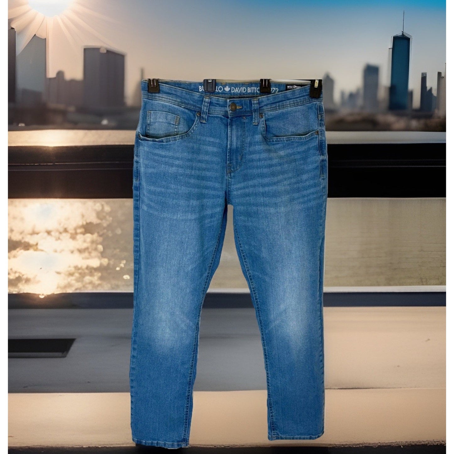 Buffalo David Bitton Men’s Slim Straight Stretch Evan-X Size 33x30 Jeans/Denim