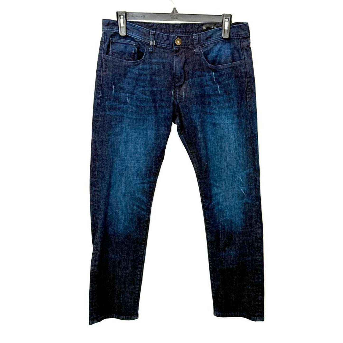 Armani Exchange J13 Slim Jeans Mens Size 34 Dark Wash Blue Denim