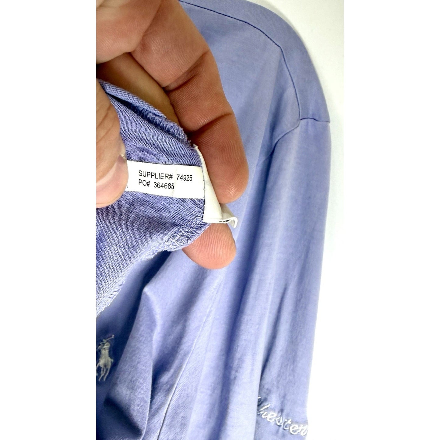 Polo Golf Ralph Lauren Lilac Polo Shirt Peru Pima Cotton Men’s Large