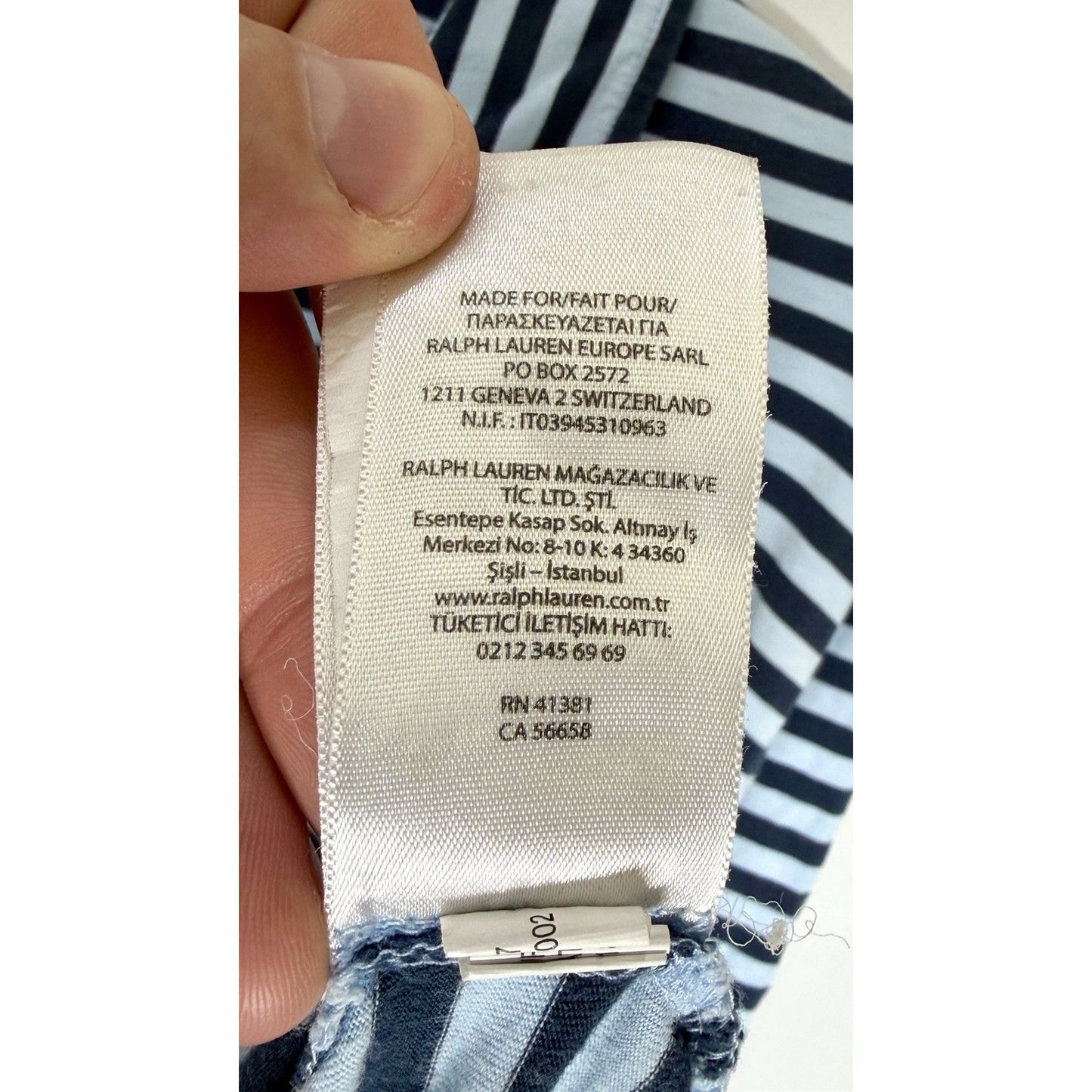 POLO RALPH LAUREN MEN'S SOFT KIND ONE POCKET STRIPED POLO SHIRT SIZE LARGE GREAT