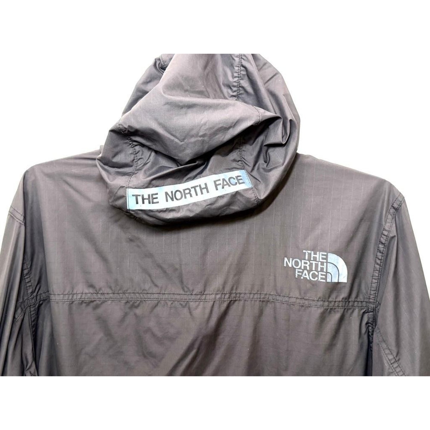 The North Face Fanorak Windbreaker Jacket Mens XL Black Pullover Anorak Hooded