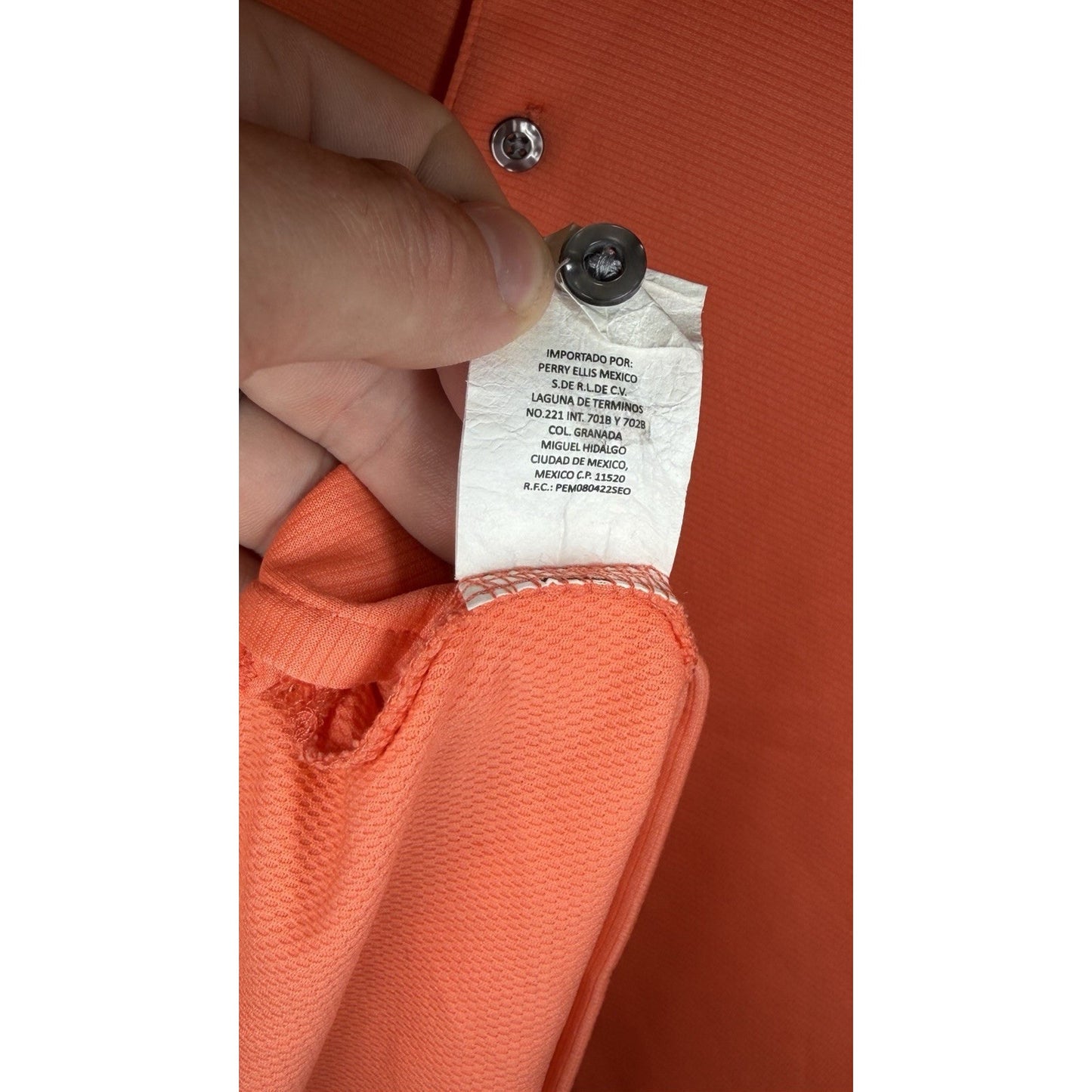 Links Edition Mens Orange Size L Large Golf Polo Shirt Outdoors Adult