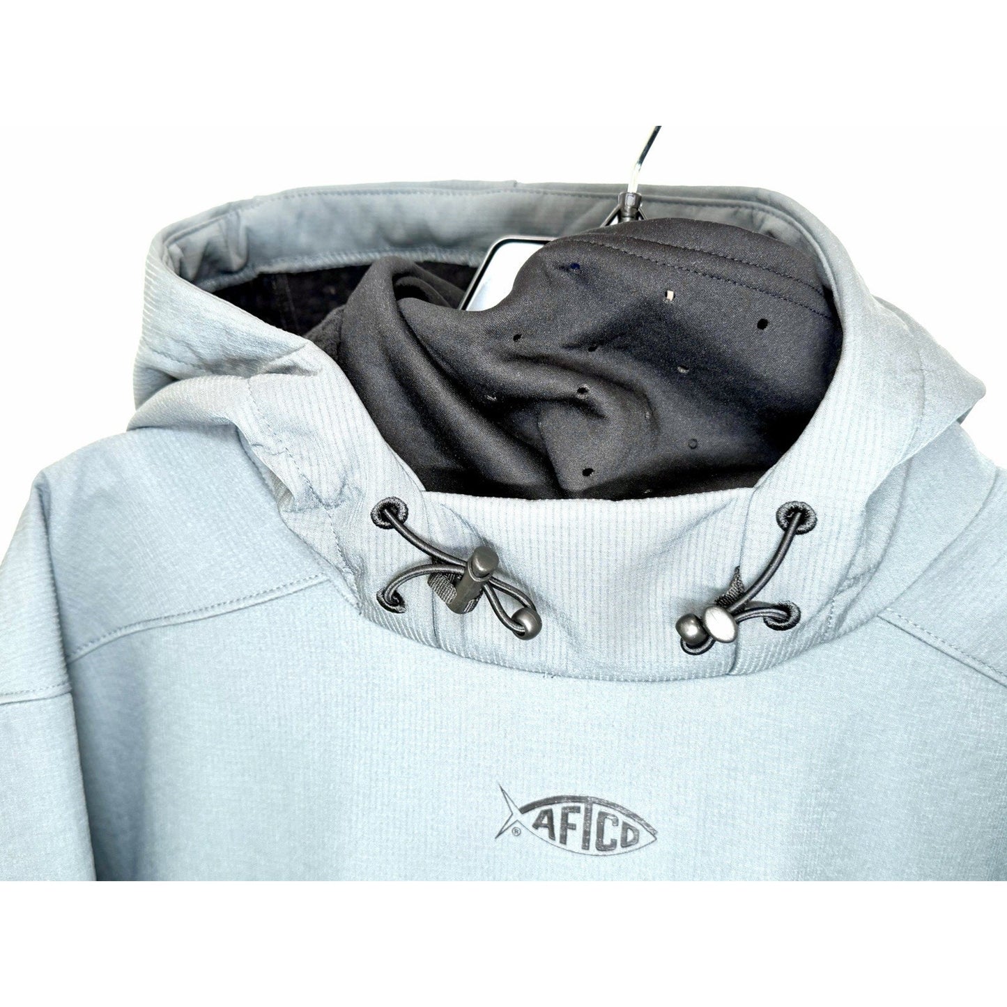 Skeeter AFTCO Reaper Windproof Pullover Fishing Hoodie Jacket Men's XL Charcoal