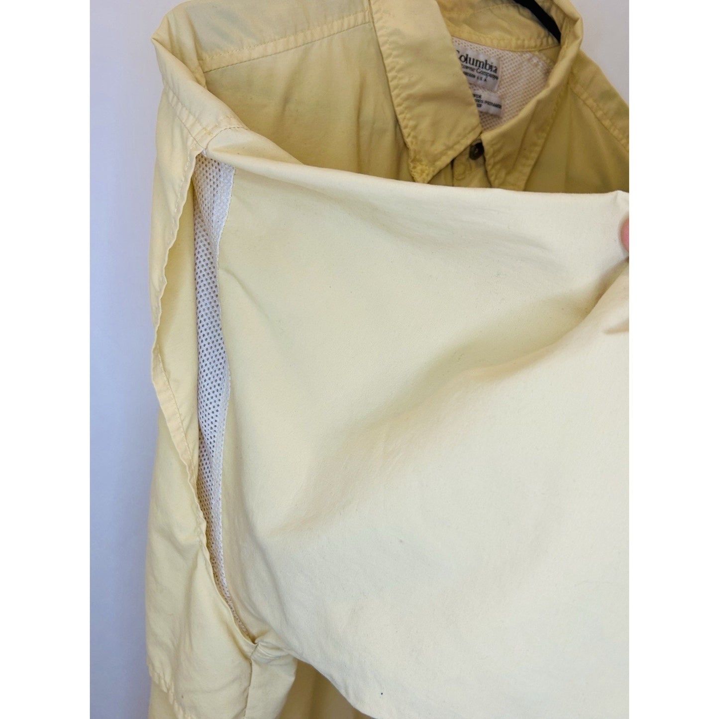 Columbia PFG Fishing Shirt Mens Size XL Vented Outdoors Beige/an