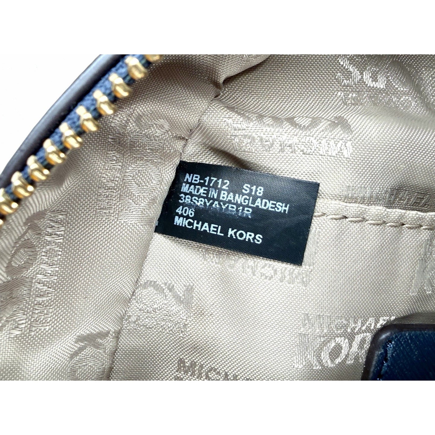 Michael Kors Abbey Mini Backpack In Navy Blue Floral Pattern NWOT / New W/ COA