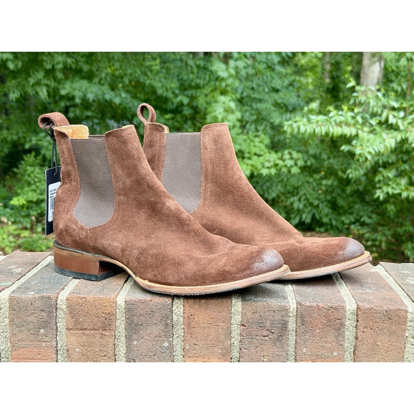 Cody James Black 1978 Franklin Chelsea Boots Mocha Suede Men 12D NWT $245 Retail