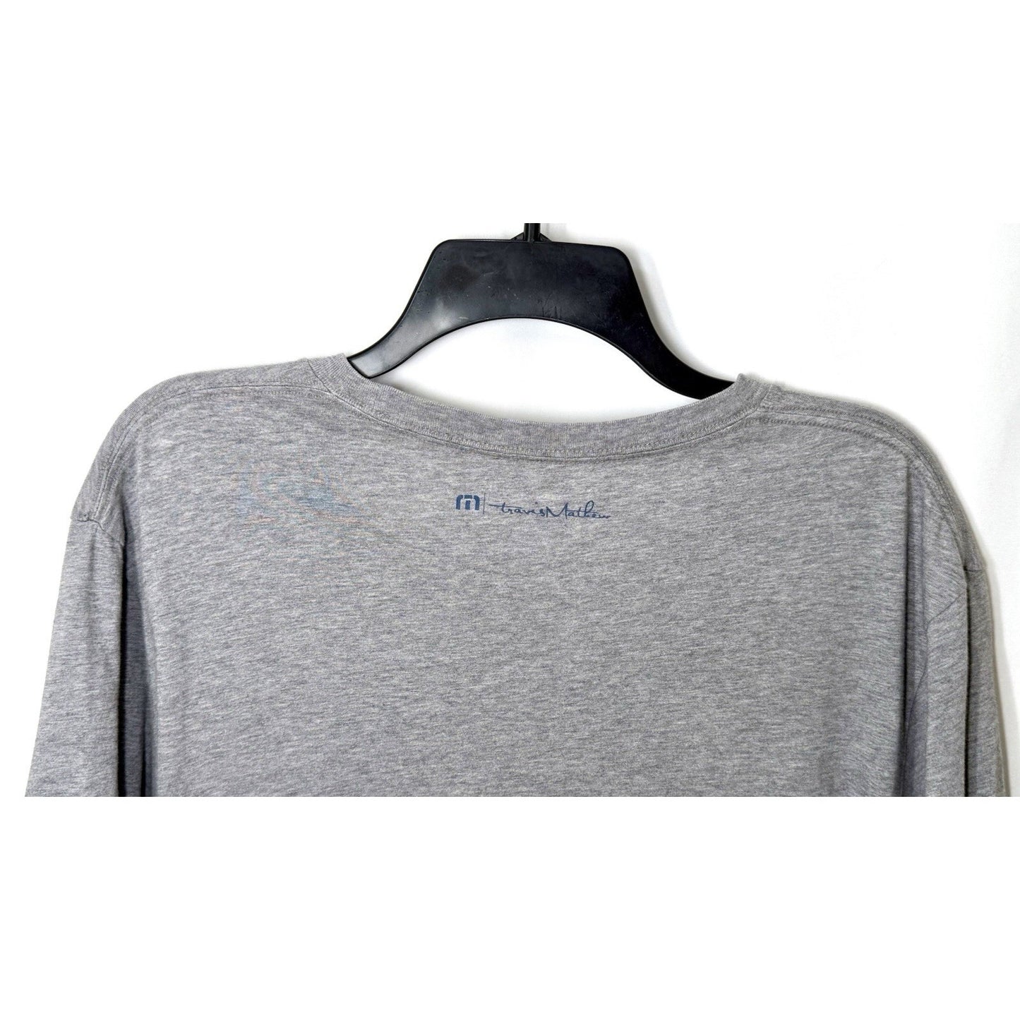 Travis Mathew Shotgun Start T-Shirt Mens Large Gray Pima Cotton Short Sleeve