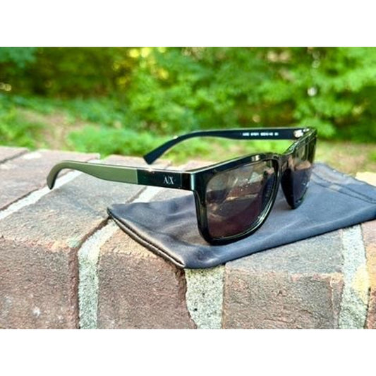 Armani Exchange AX 4045S Prescription Sunglasses Mens Black Frame 56 18 140