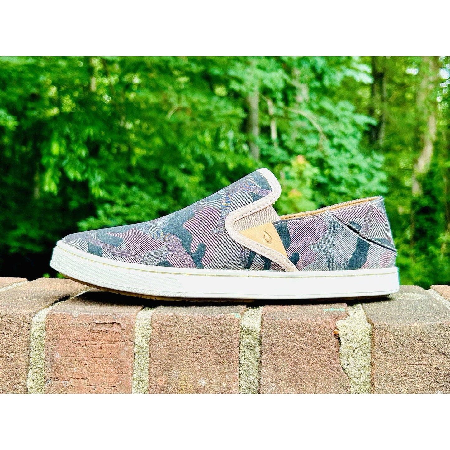 OluKai Pehuea Pa'i Ke Au Camo Slip On Sneakers Women's 7 - Slip On - Hide Heel