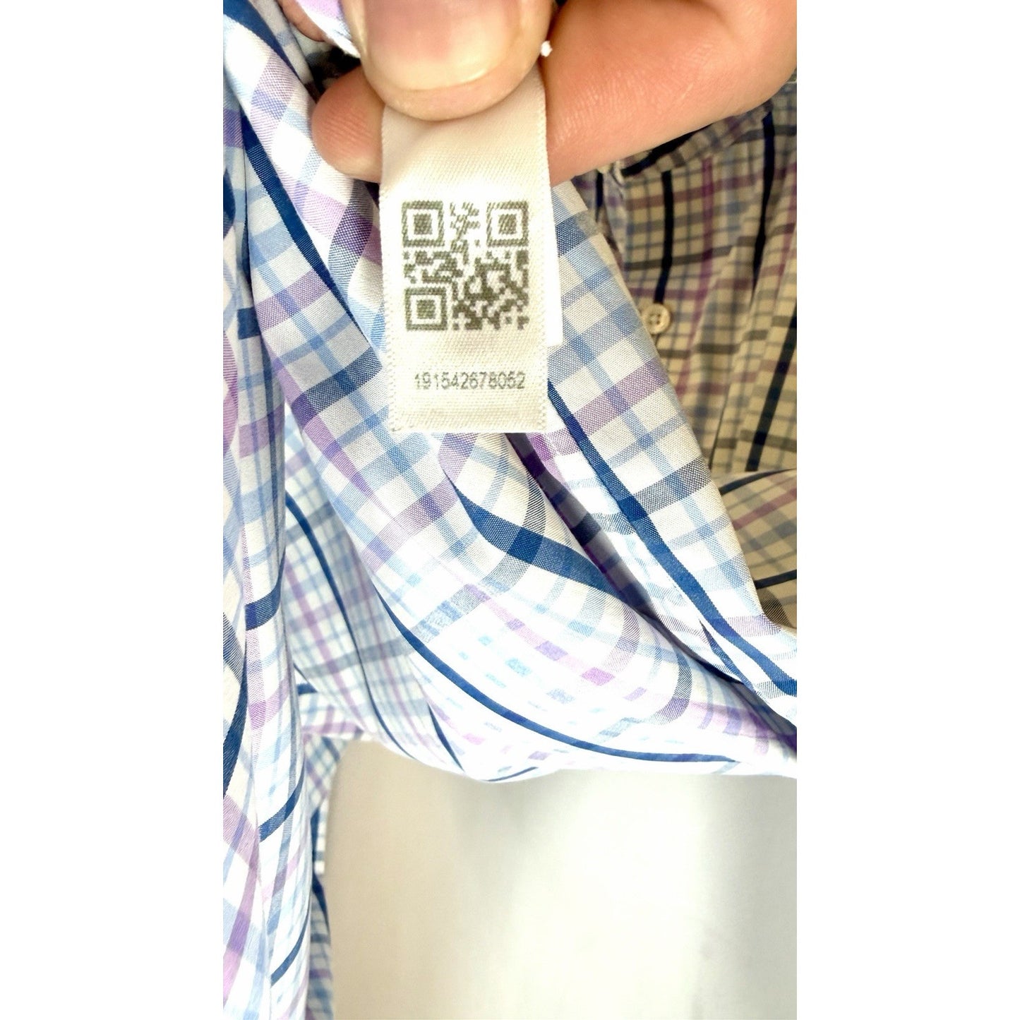 Bonobos Mens Slim Fit Spandex Nylon Blend Long Sleeve Button Down Size Large