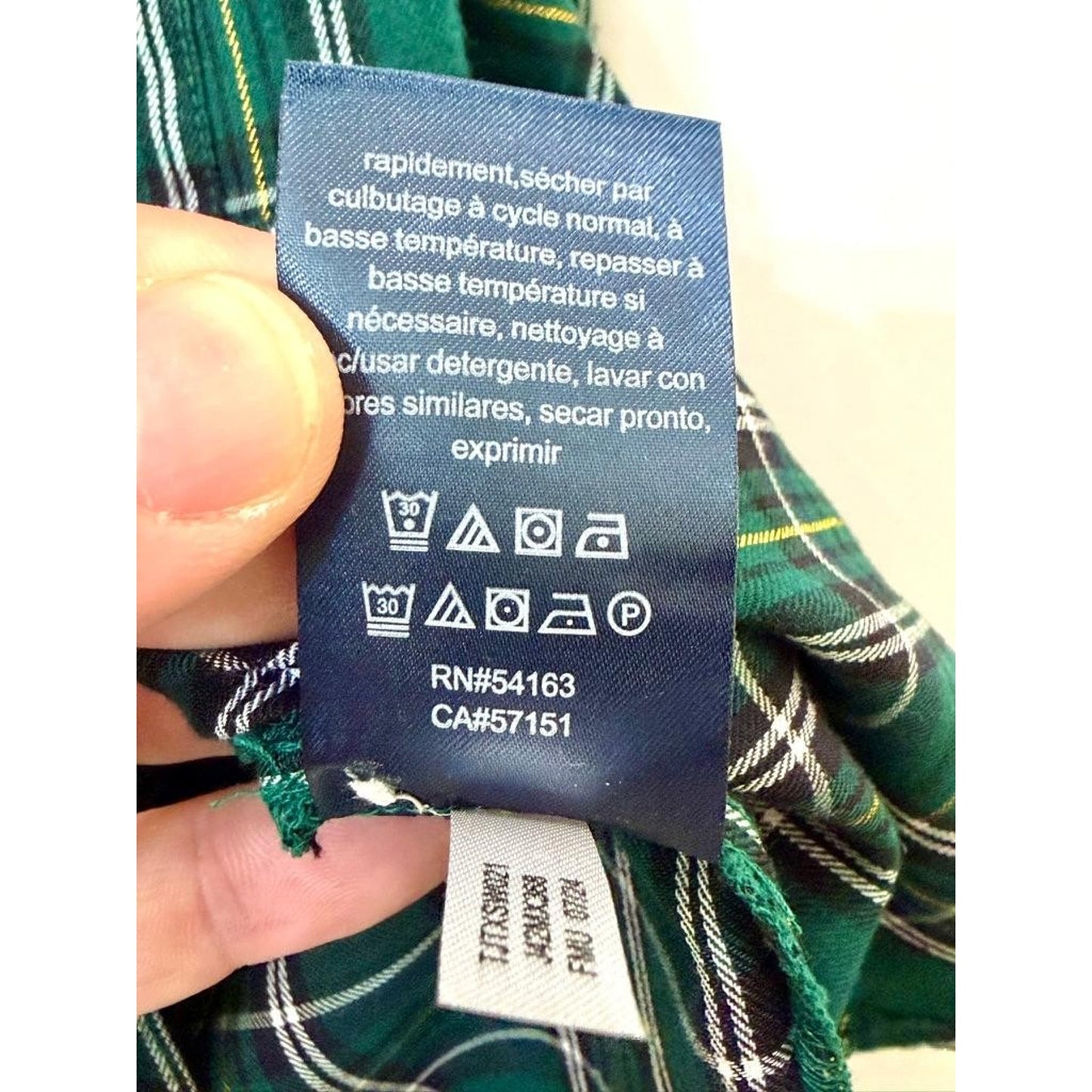 Tommy Hilfiger Plaid Button Up Shirt Womens Large Green Lurex Metallic NWT