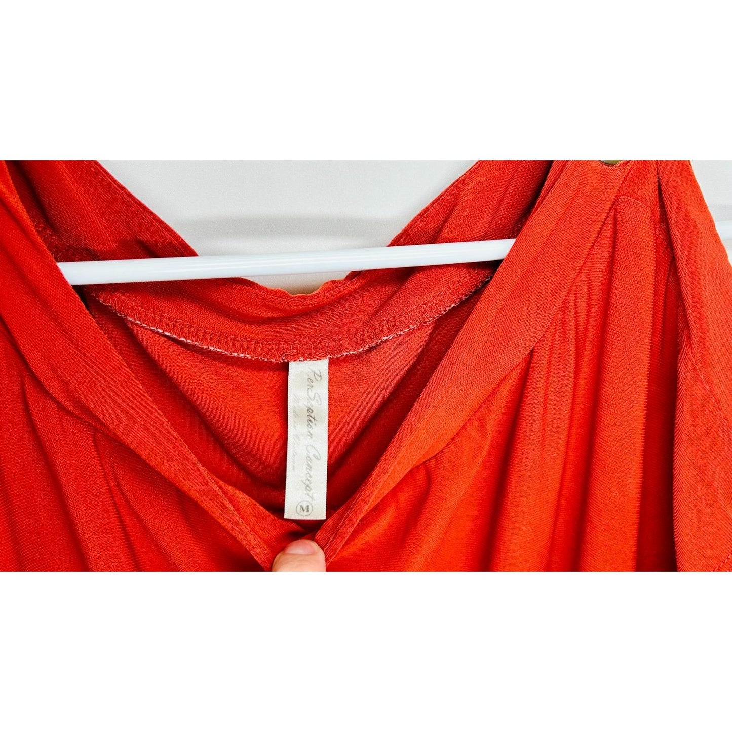 PERSEPTION CONCEPT Women Blouse MEDIUM(8-10) Knit Top Casual Office Red