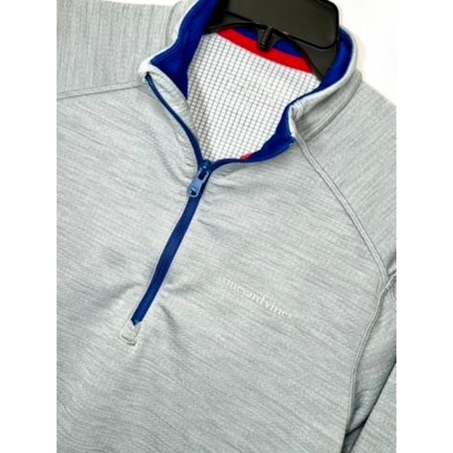 Vineyard Vines Performance 1/4 Zip Pullover Mens Medium Gray Heather Golf