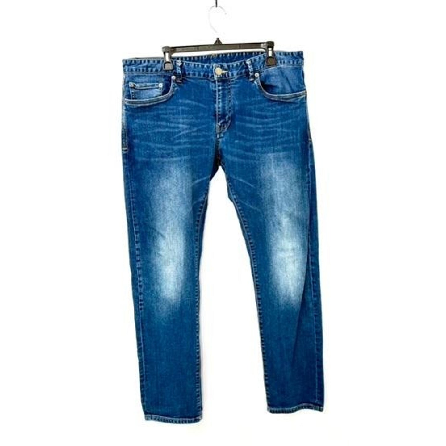 Armani Exchange Skinny Jeans Mens 36 Blue Stretch Denim Pants 7VJZ14 Z1BUZ