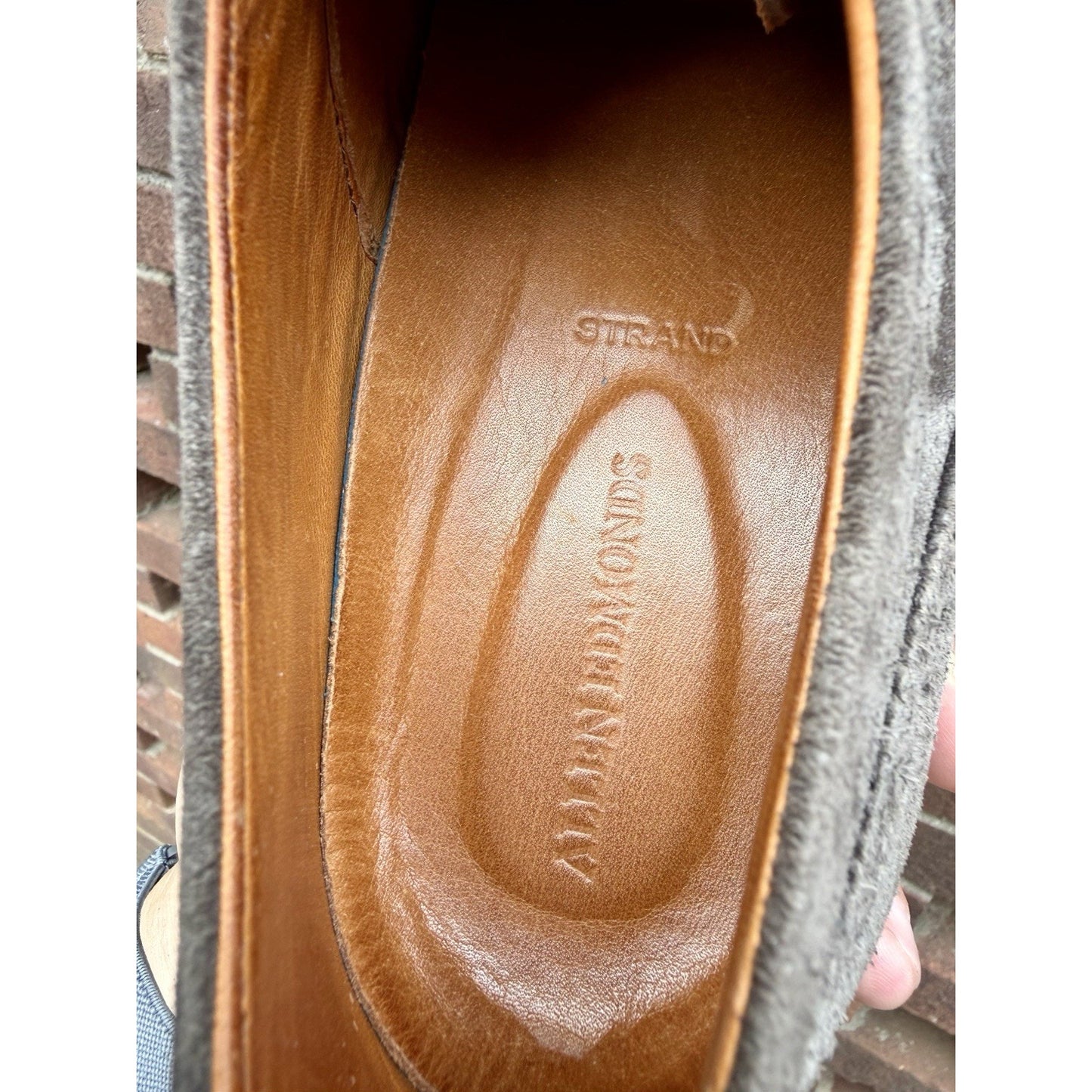 Allen Edmonds Strand Sneaker Grey Suede Men’s 12D Oxford Dress Shoes $300+ New
