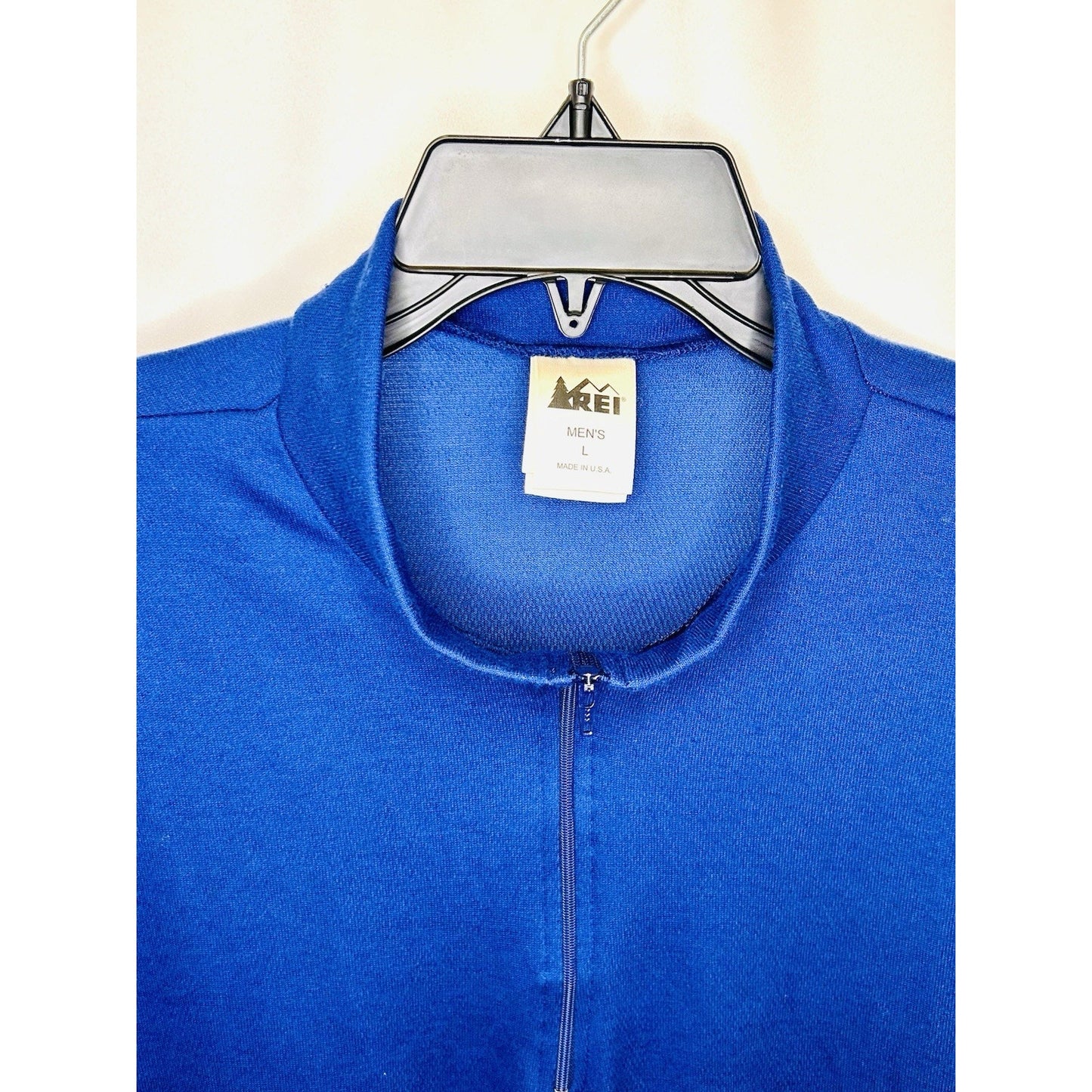 REI Co-op 1/4 Zip Pullover Sweatshirt Men's Large Blue Stretch Active Outdoor