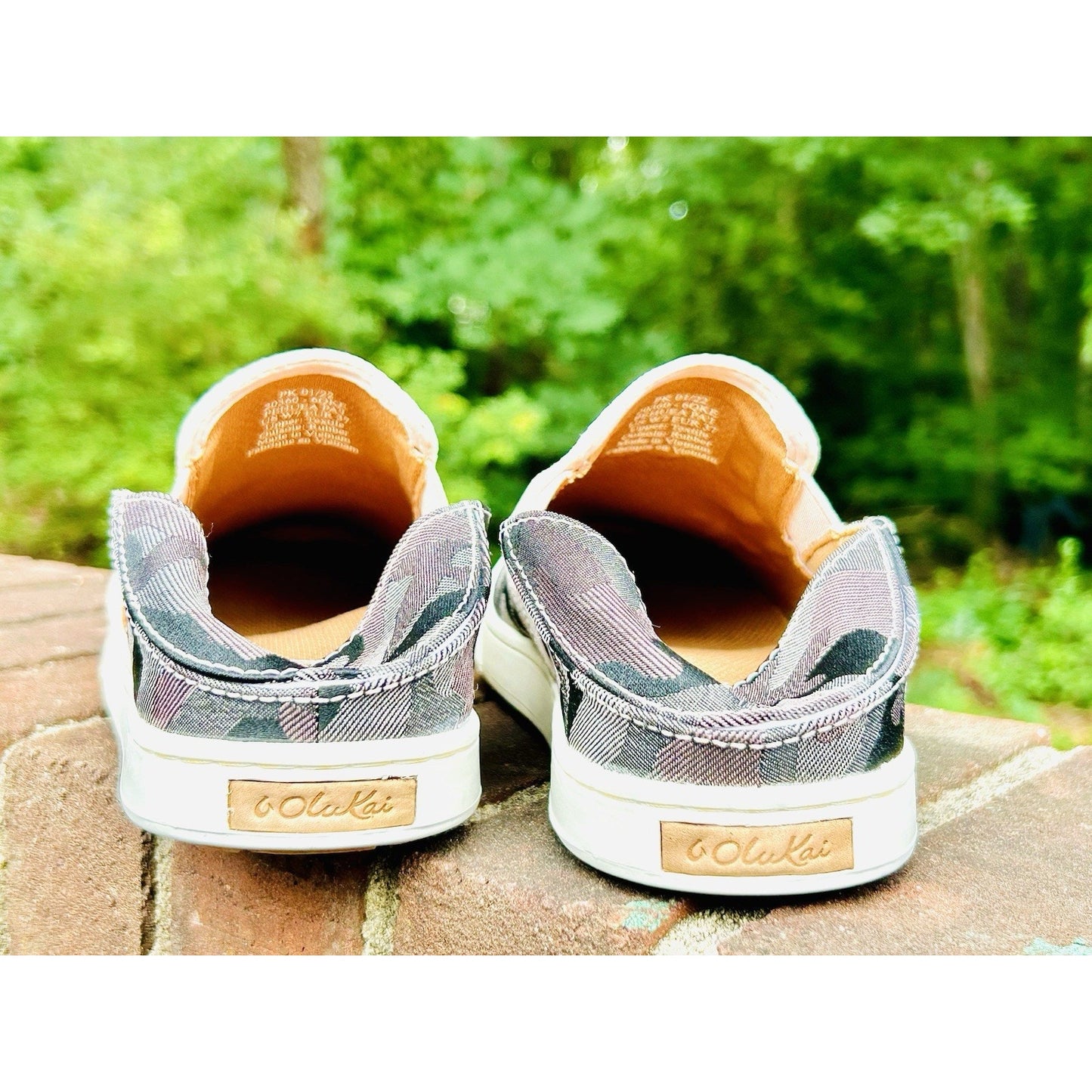 OluKai Pehuea Pa'i Ke Au Camo Slip On Sneakers Women's 7 - Slip On - Hide Heel