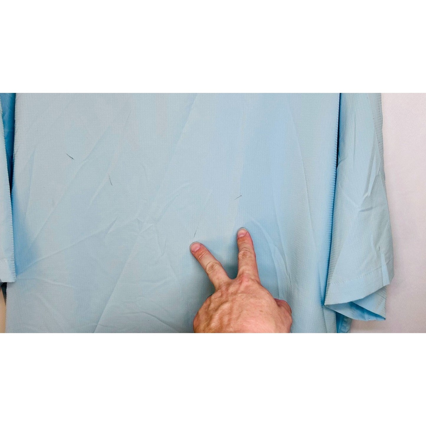Vintage Columbia Mens XL Striped Knit Short Sleeve Button Shirt Blue
