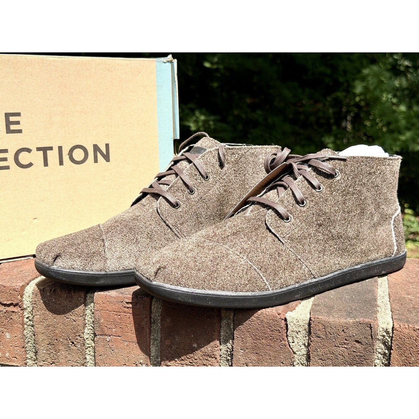 TOMS Mens Bota Shaggy Suede Cupsole Chukka Boots Venice Collection NIB Size 12