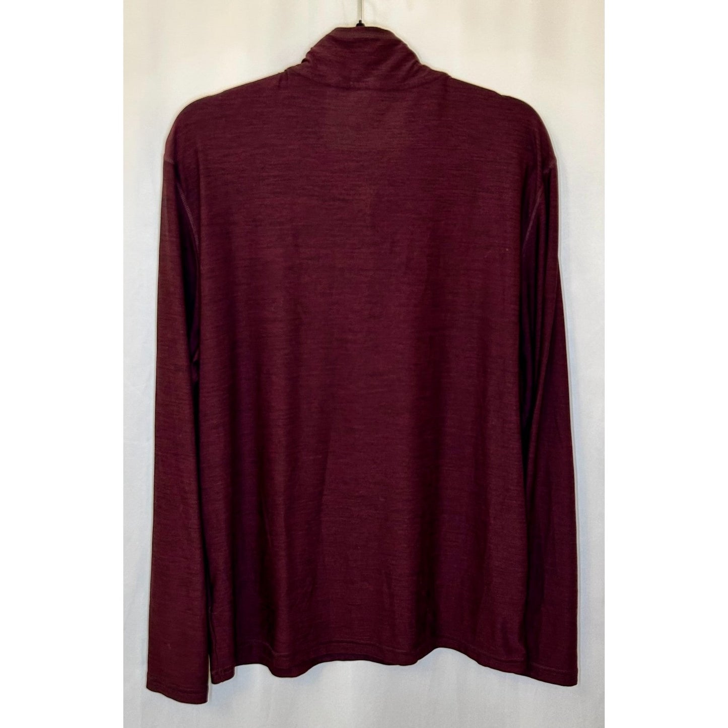 CALVIN KLEIN MEN'S 1/4 ZIP PULLOVER SWEATER Men's Large Garnet
