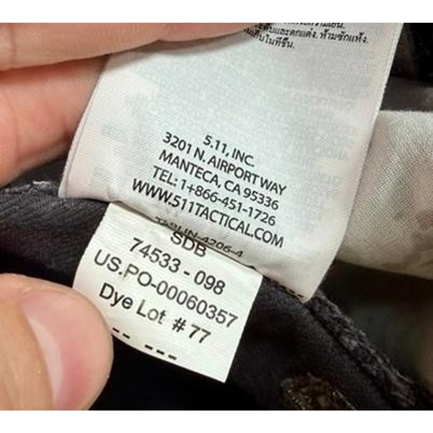 5.11 Tactical Mens Pants 42x30 Gray Canvas Utility Cargo Workwear Outdoor