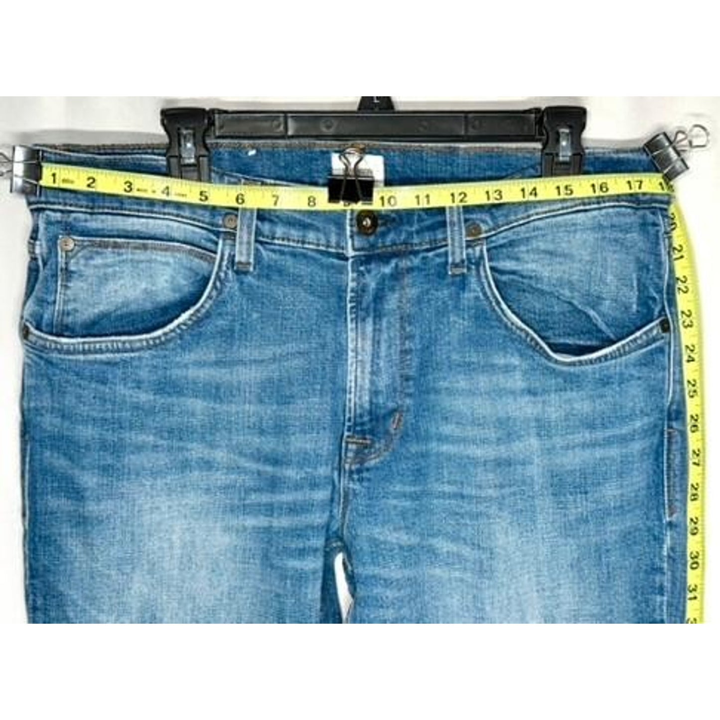 Hudson Blake Slim Straight Jeans Mens Size 36 Blue Denim Stretch Pants