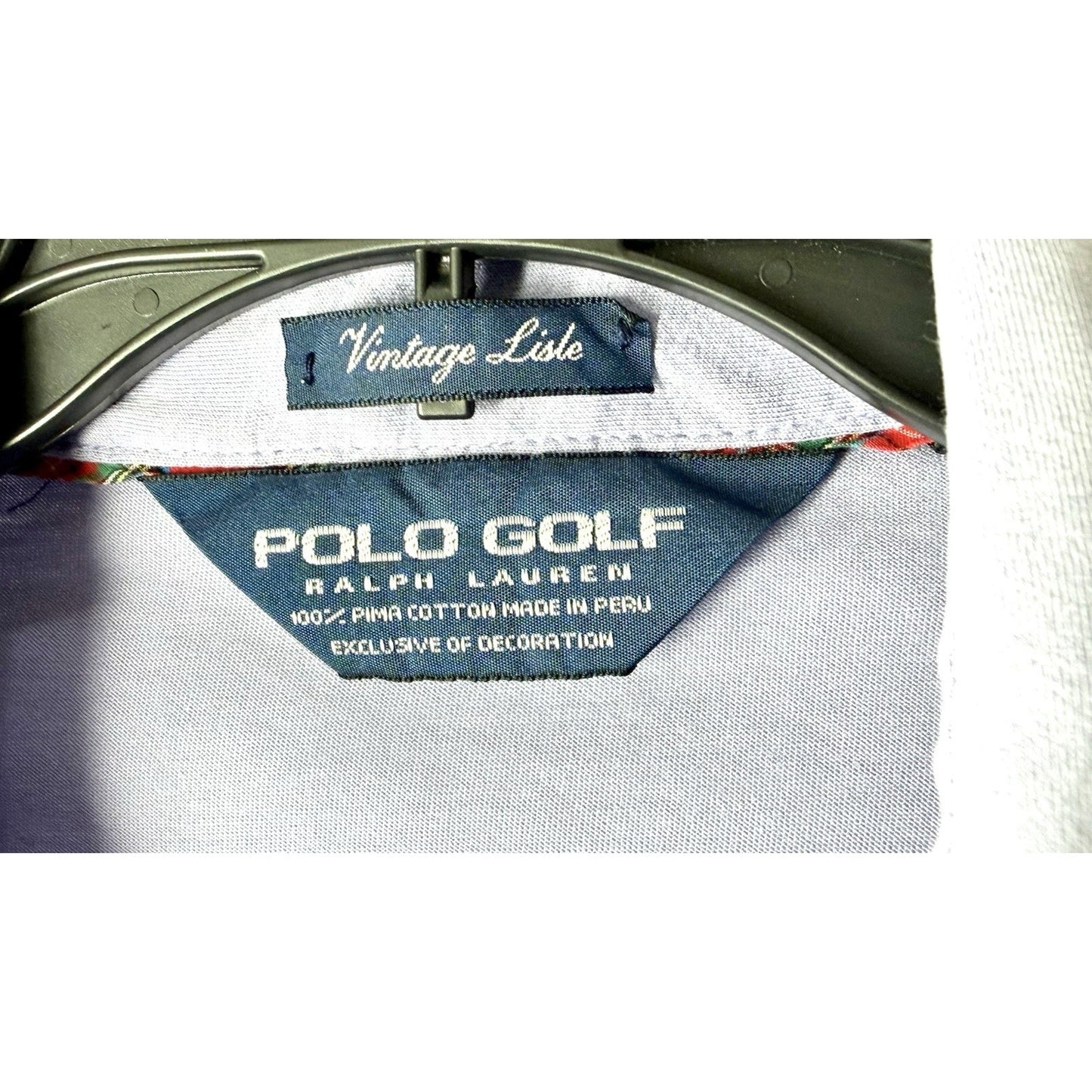 Polo Golf Ralph Lauren Lilac Polo Shirt Peru Pima Cotton Men’s Large