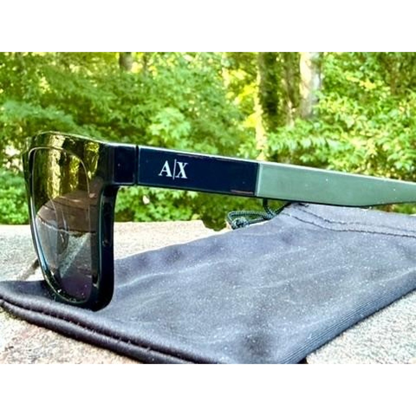 Armani Exchange AX 4045S Prescription Sunglasses Mens Black Frame 56 18 140