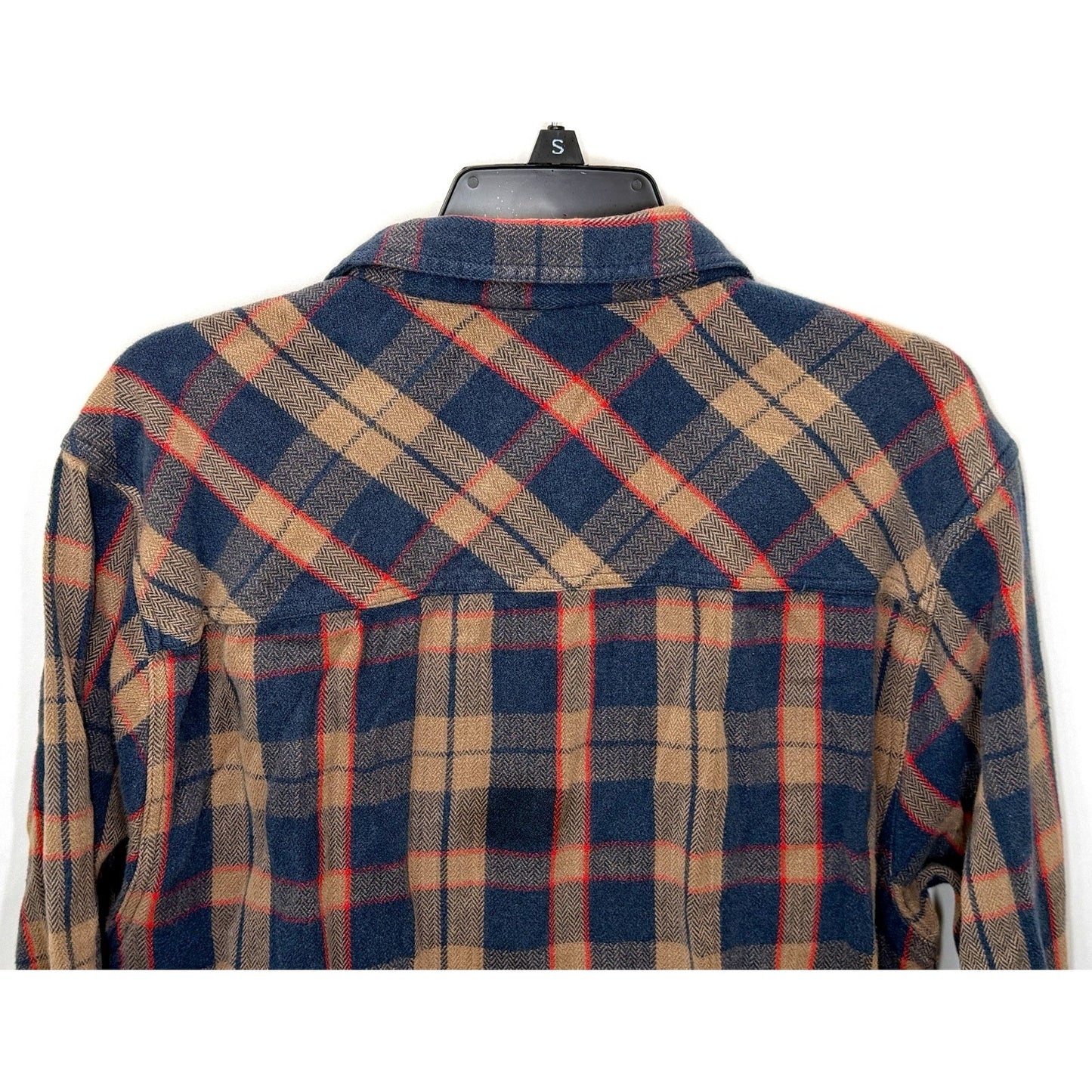 KAVU Men's Big Joe Flannel Shirt Large Plaid Cotton Corner Clay Size XXL