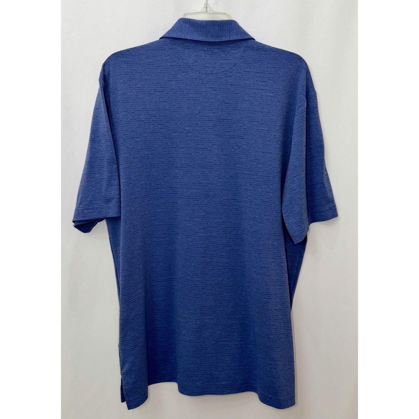 ASHWORTH EZ-TECH Mens M Blue Luxury Cotton Polo Shirt CAPE NEDDICK COUNTRY CLUB
