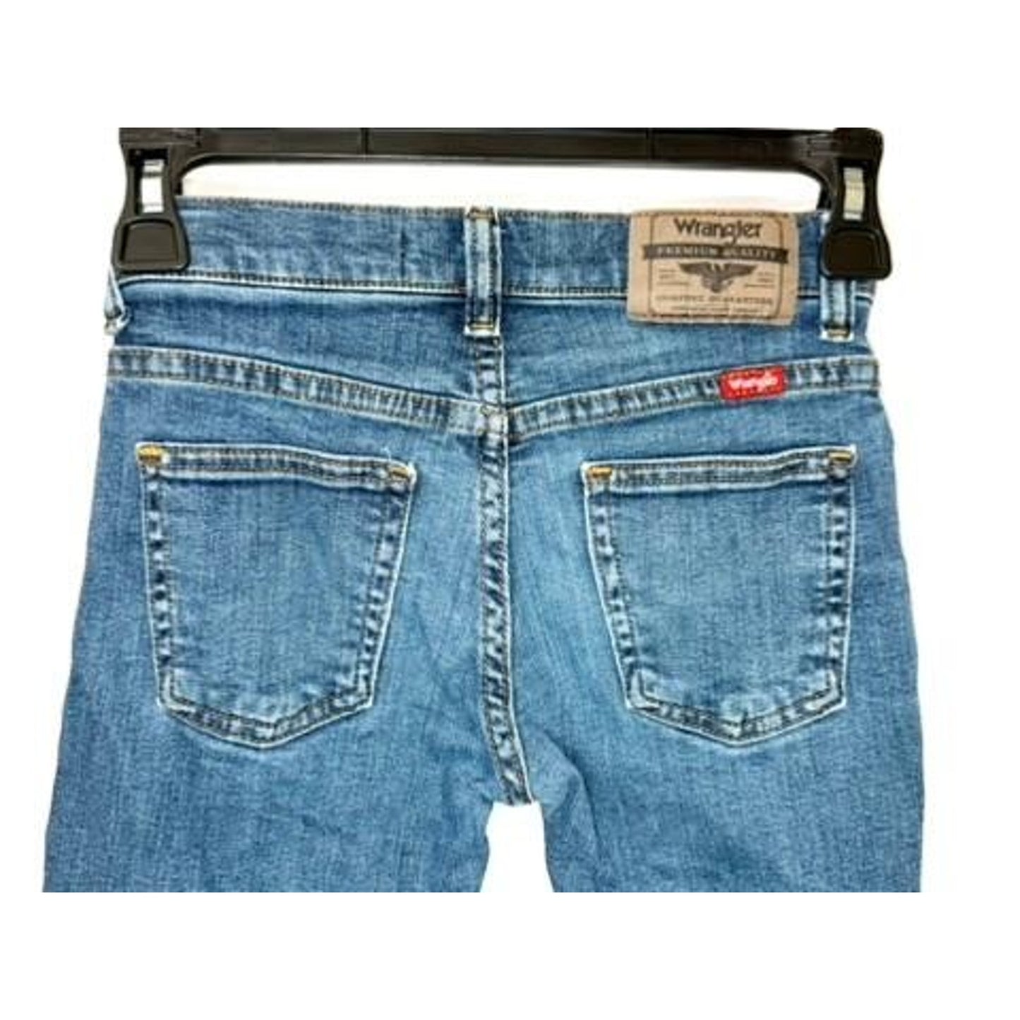 Wrangler Boys Jeans Size 8 Slim Classic Straight Leg Blue Denim Stretch Pants