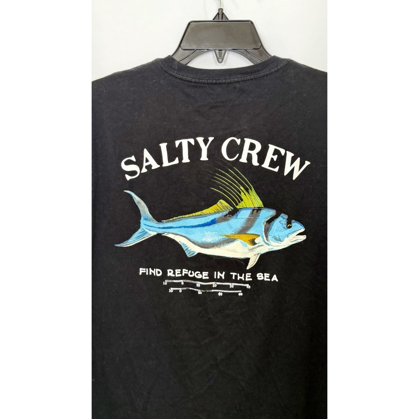 Salty Crew "Rooster" Short Sleeve Premium Tee (Black) T-Shirt/Men’s Size Medium