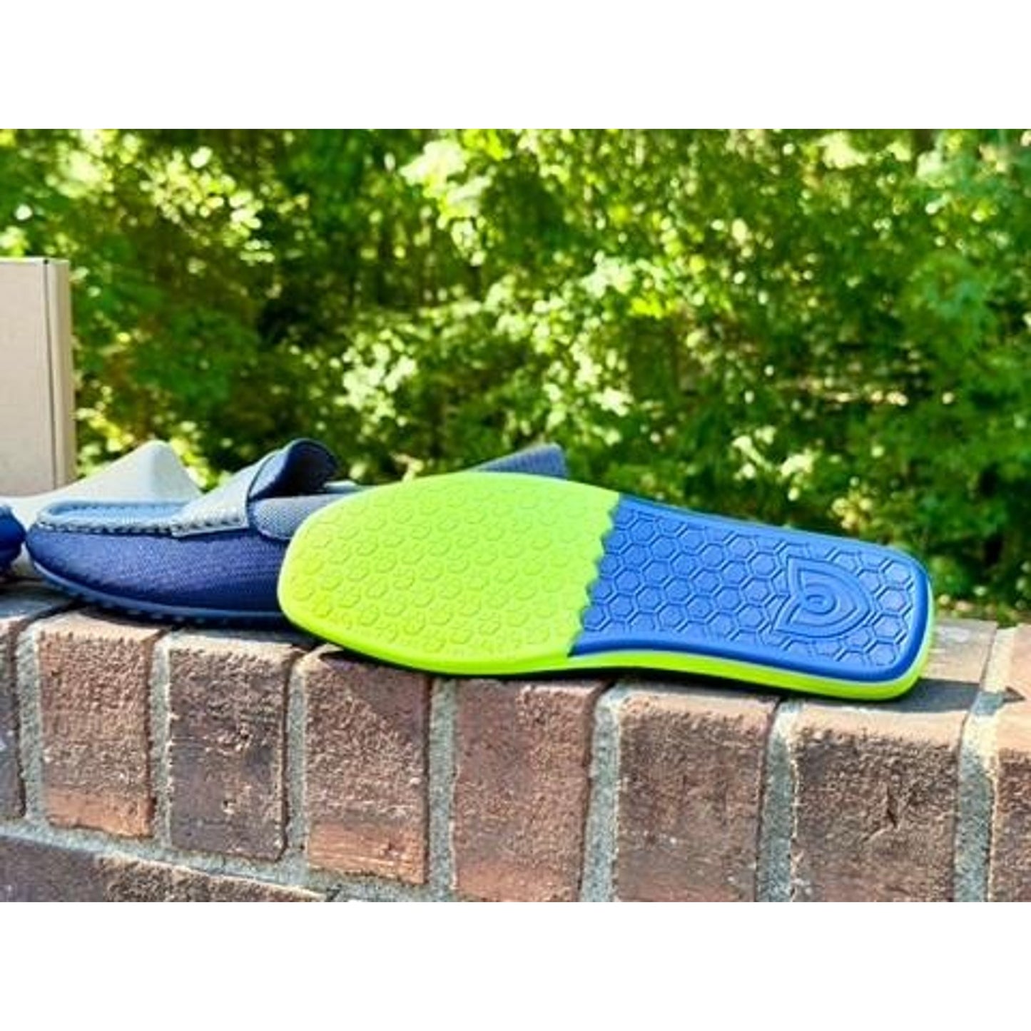 Rothys The Driving Loafer Amalfi Blue Slip On Shoes Mens Size 7.5 NIB