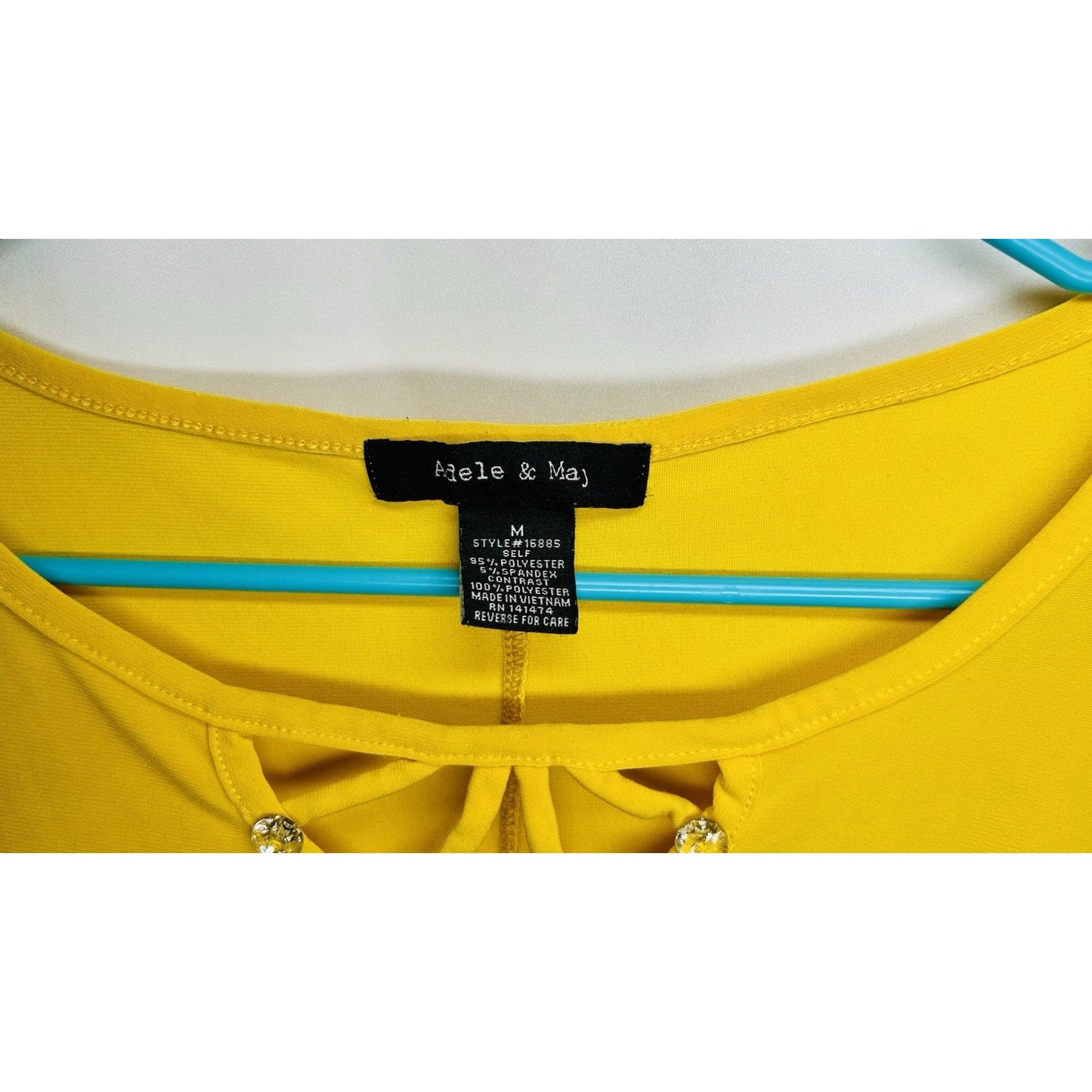 Adele & May Women’s Medium Mustard Yellow Blouse