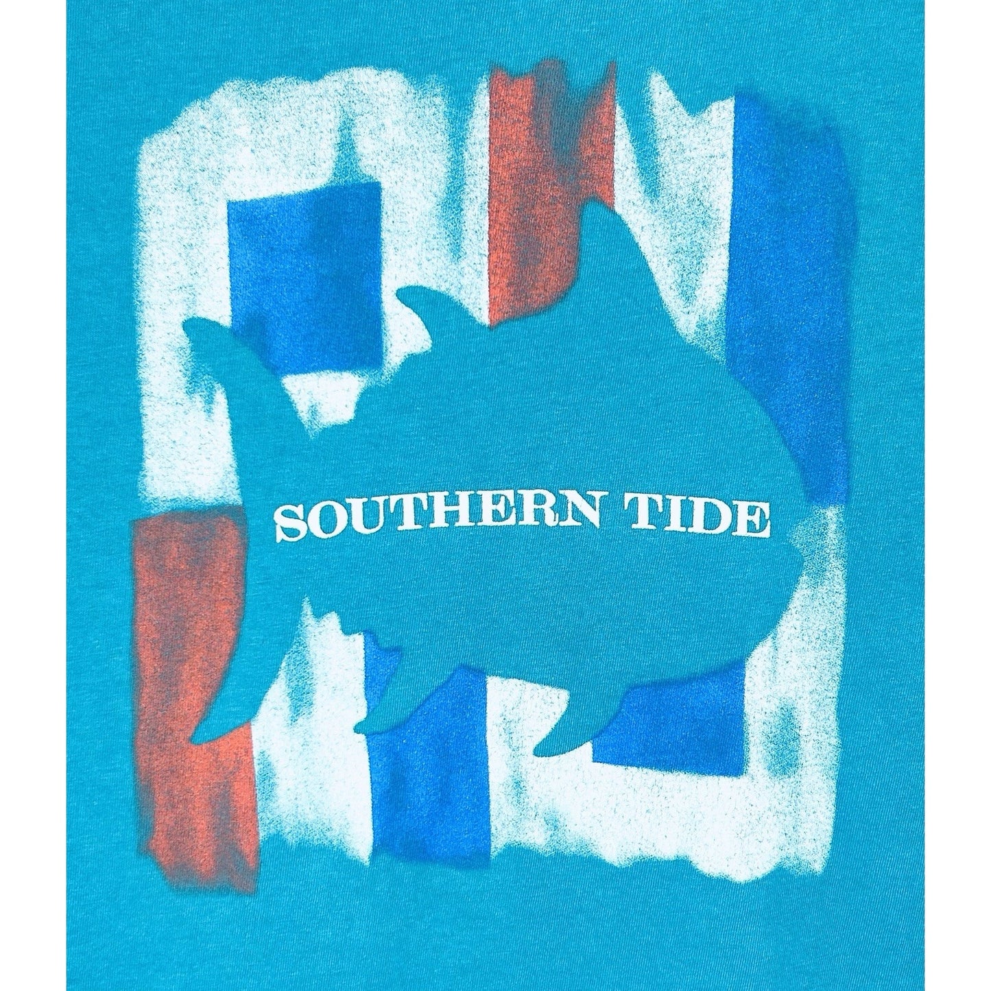 Southern Tide Teal Long Sleeve Skipjack Graphic T-shirt - Men’s Size Small