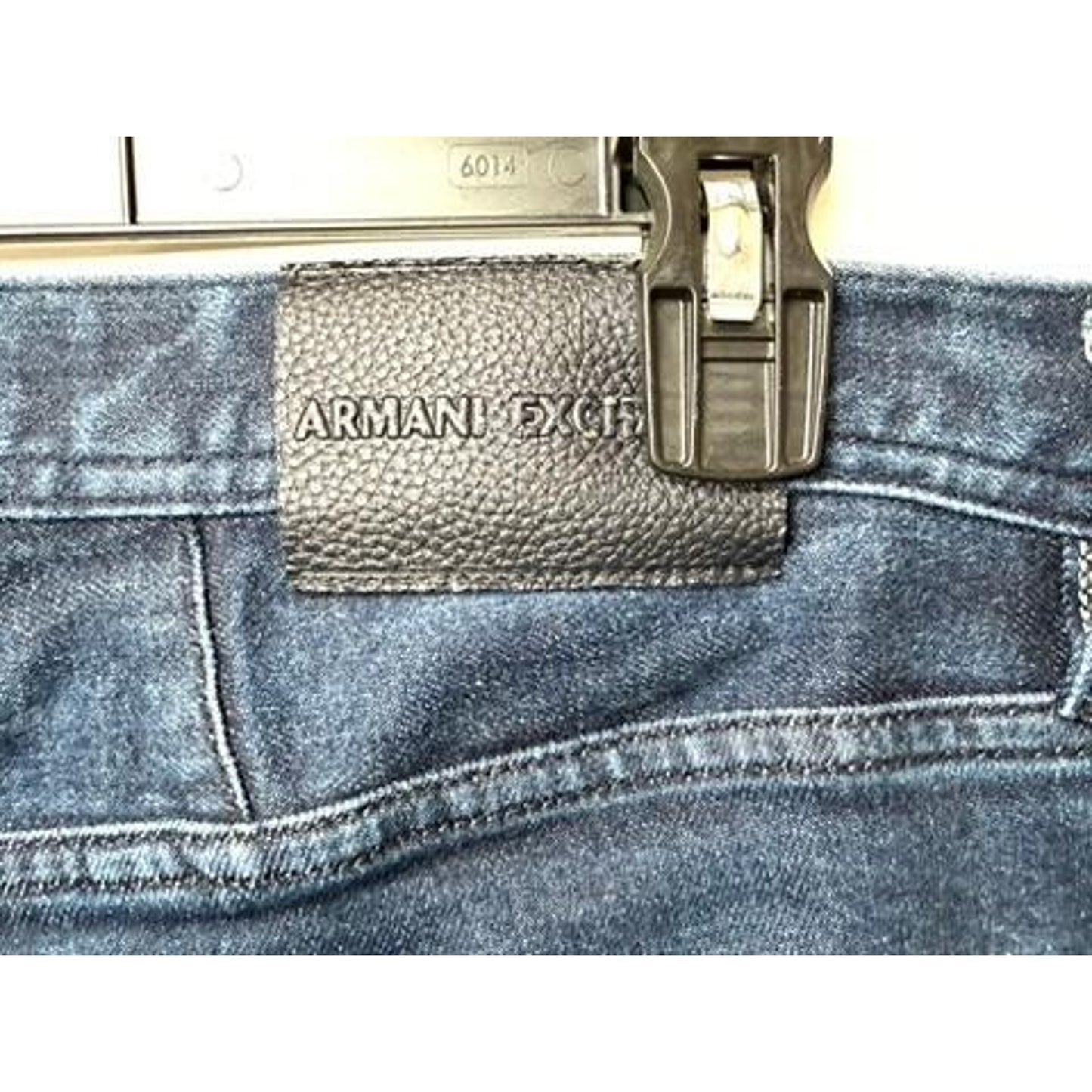 Armani Exchange J13 Slim Fit Jeans Mens Size 36 Dark Wash Blue Denim